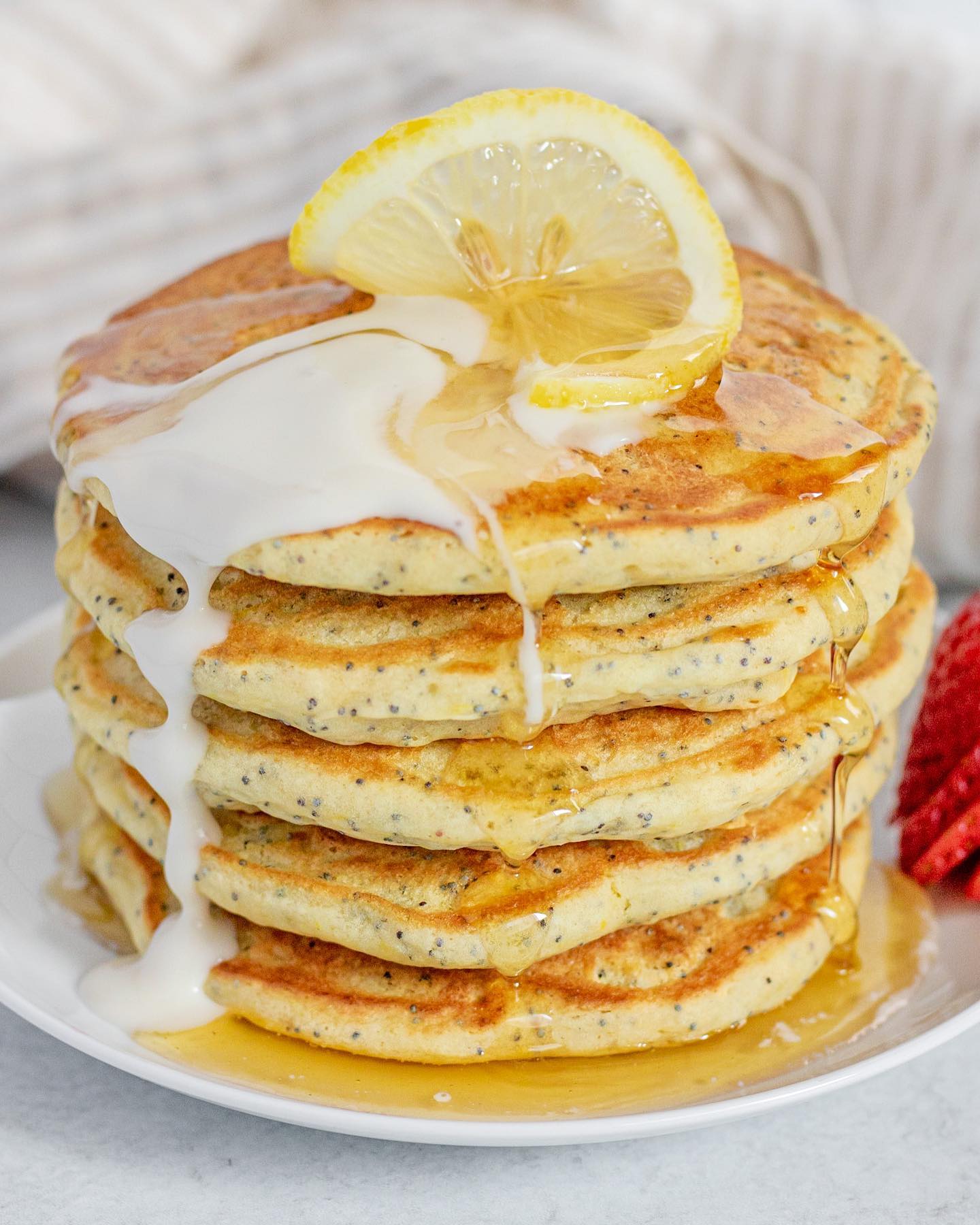 Lemon Poppy Seed Pancakes