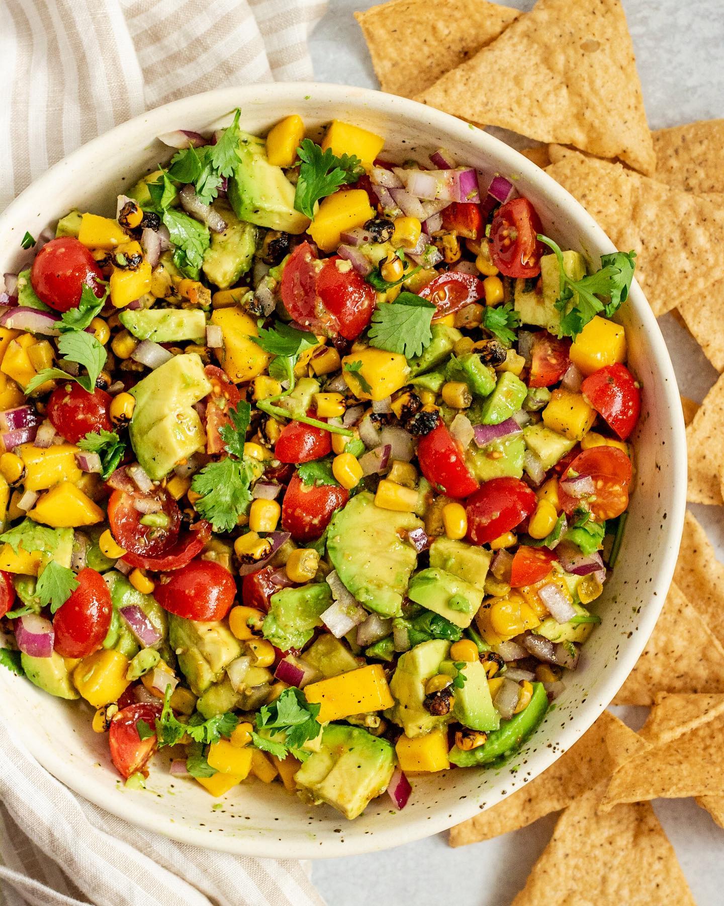 Avocado Mango Salsa with Hot Sauce