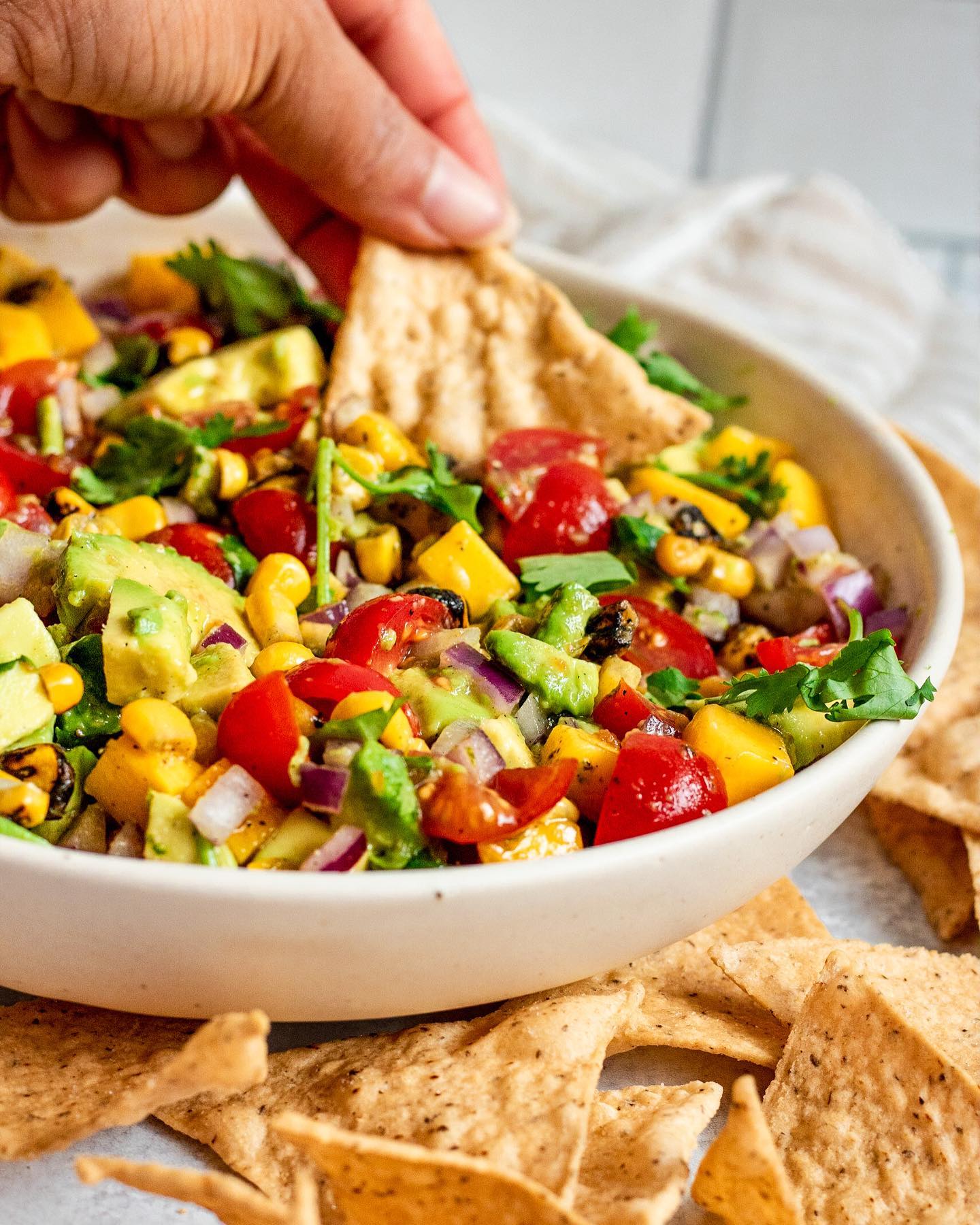 Avocado Mango Salsa with Hot Sauce