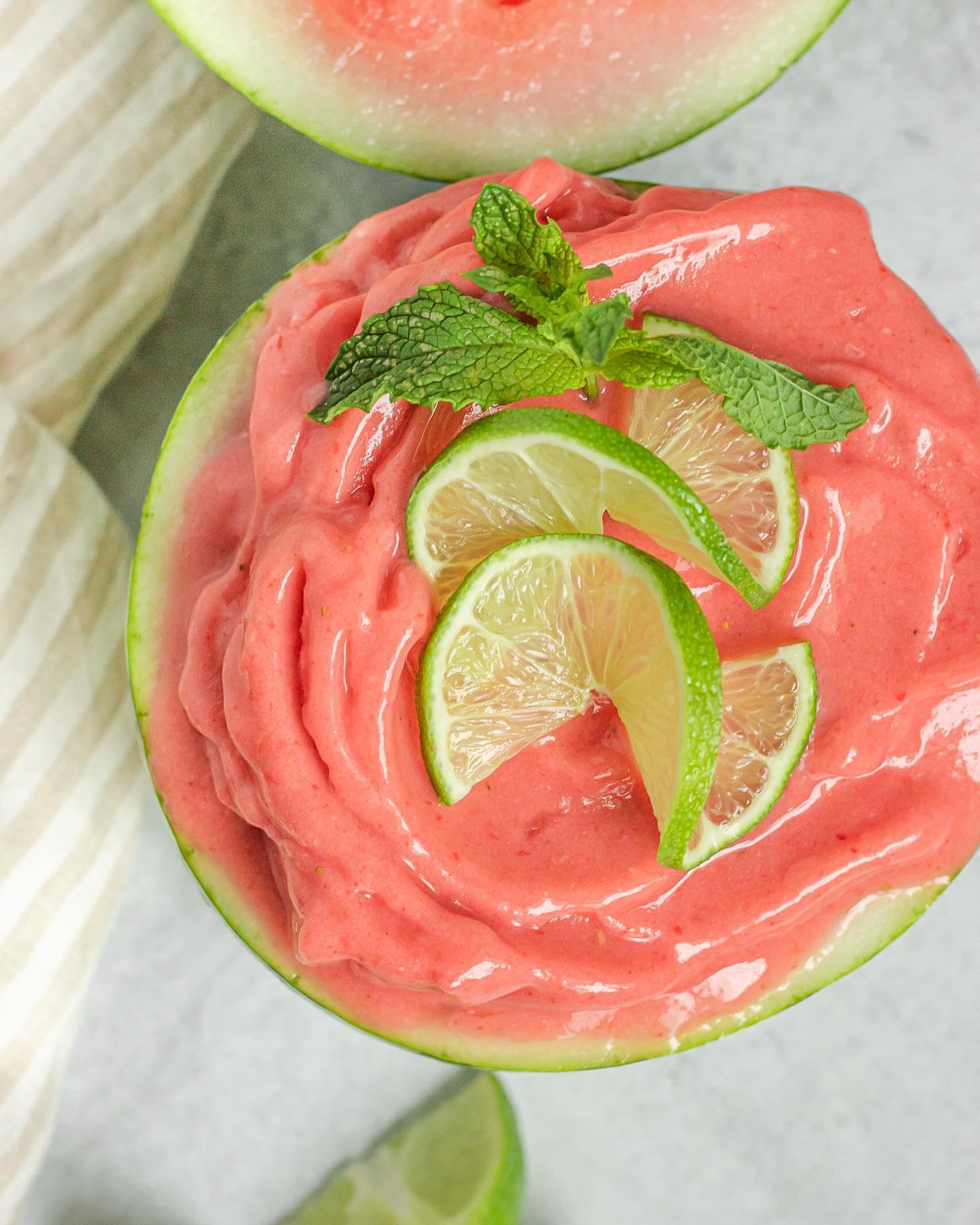 Watermelon Strawberry Smoothie Bowl