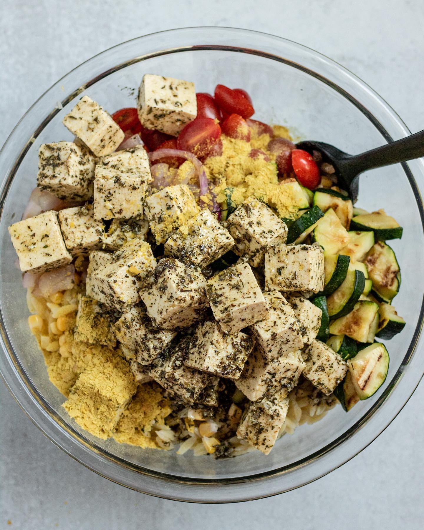 Summer Orzo Salad with Grilled Vegetables