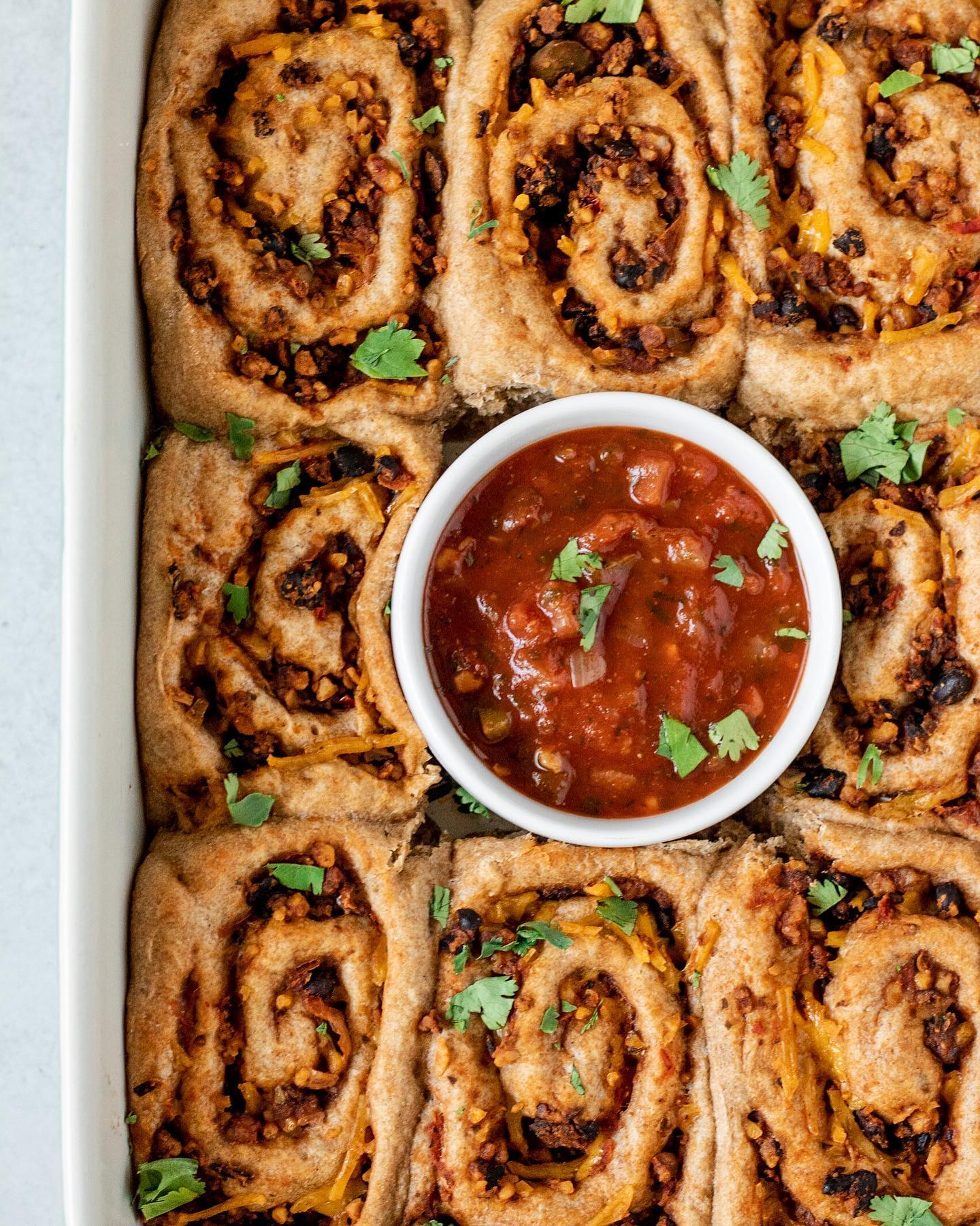 Fluffy Taco Pinwheel Appetizers