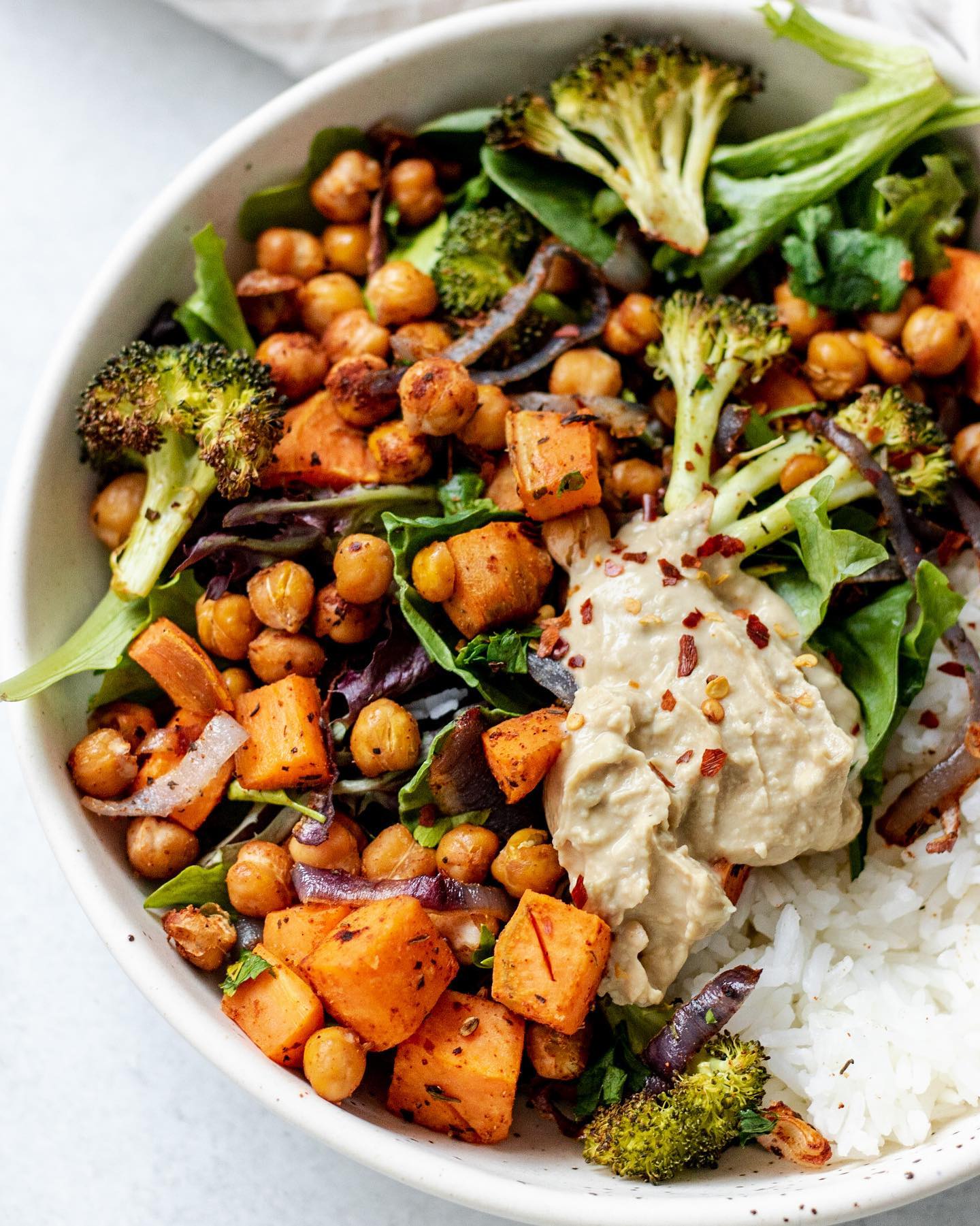 Sweet Potato Chickpea Sheet Pan