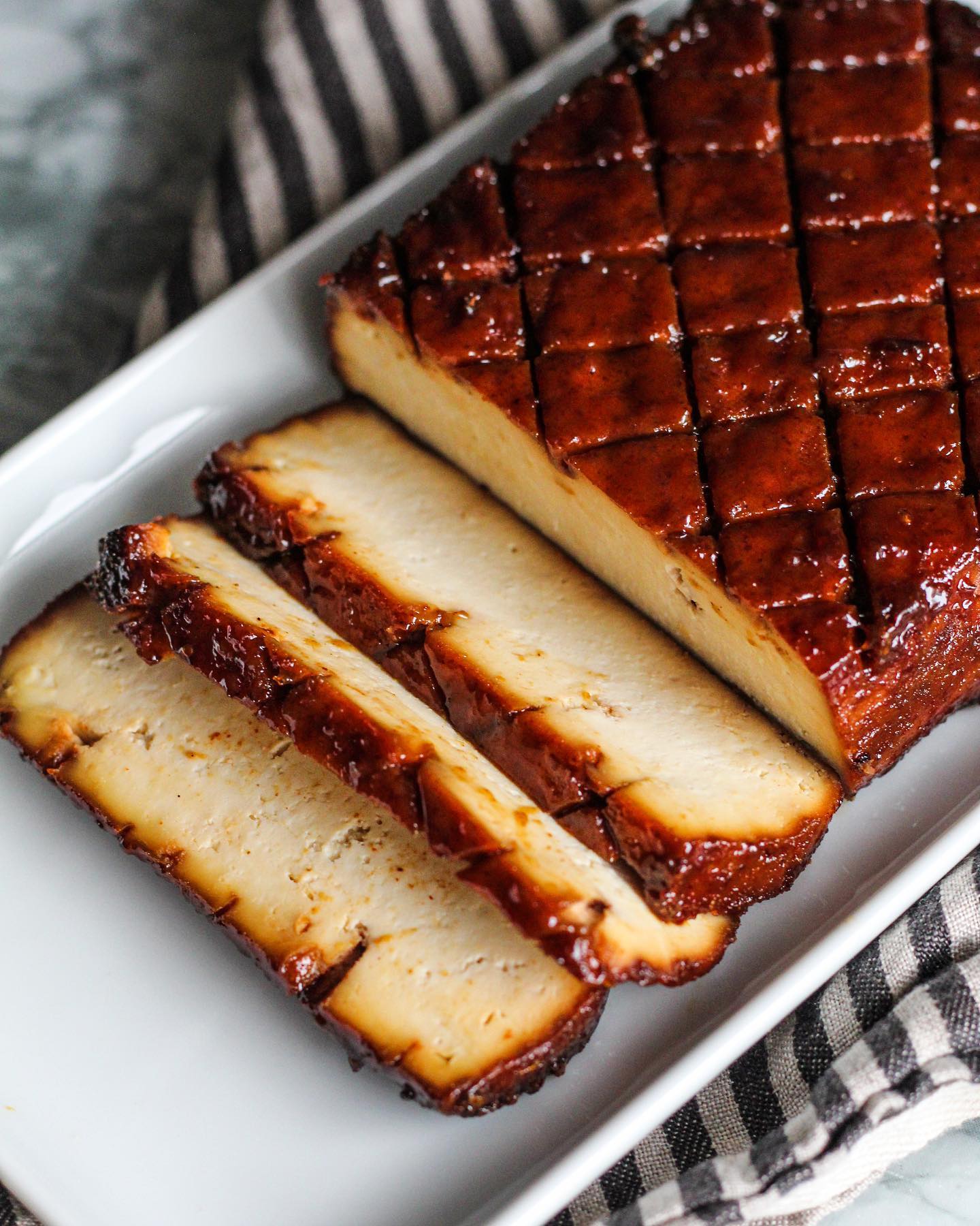 Brown Sugar Glazed Tofu