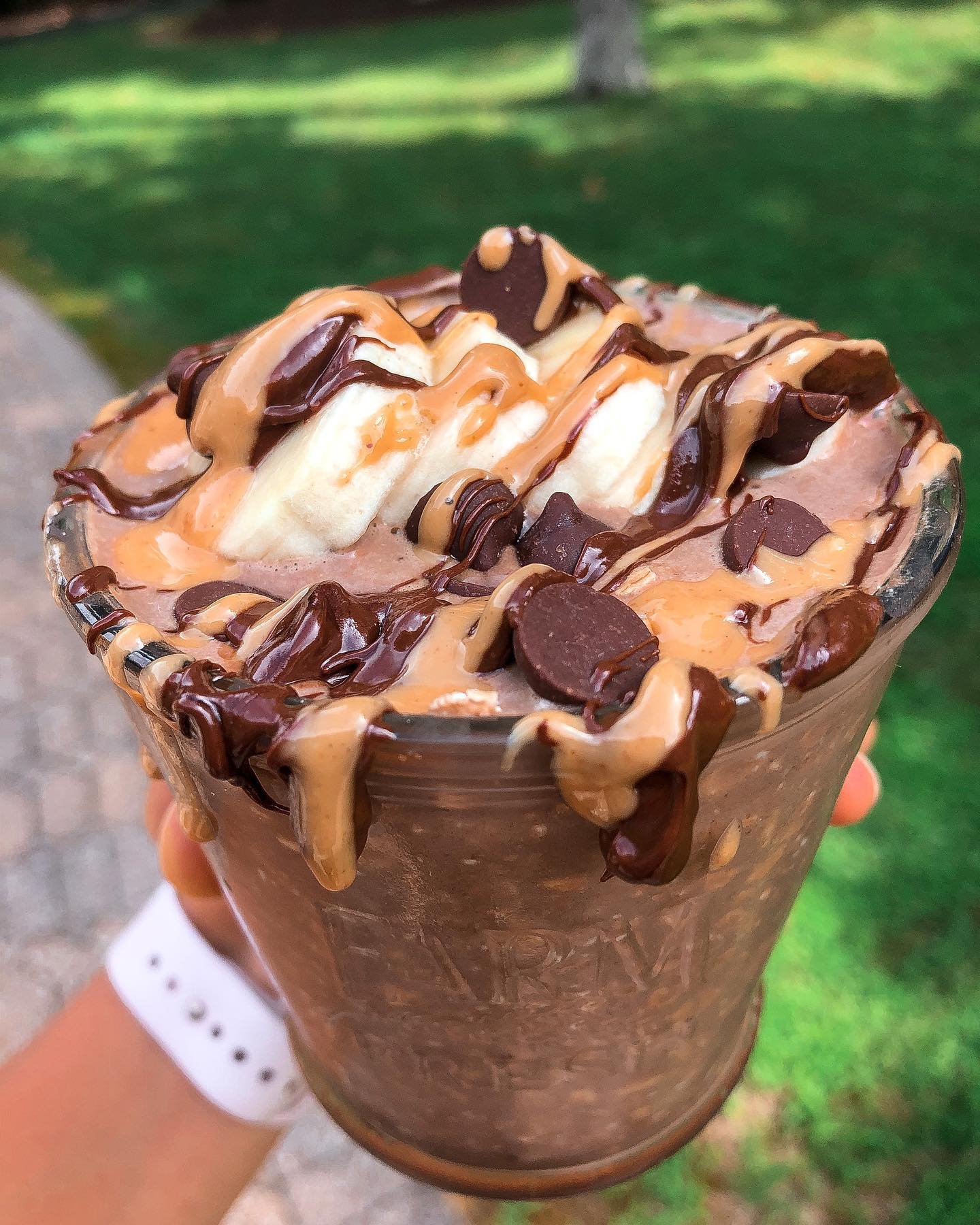 Overnight Brownie Batter Oatmeal