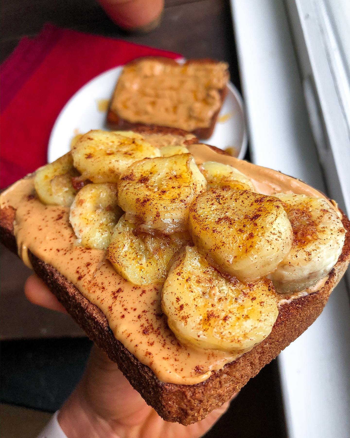 Peanut Butter and Caramelized Banana Toast