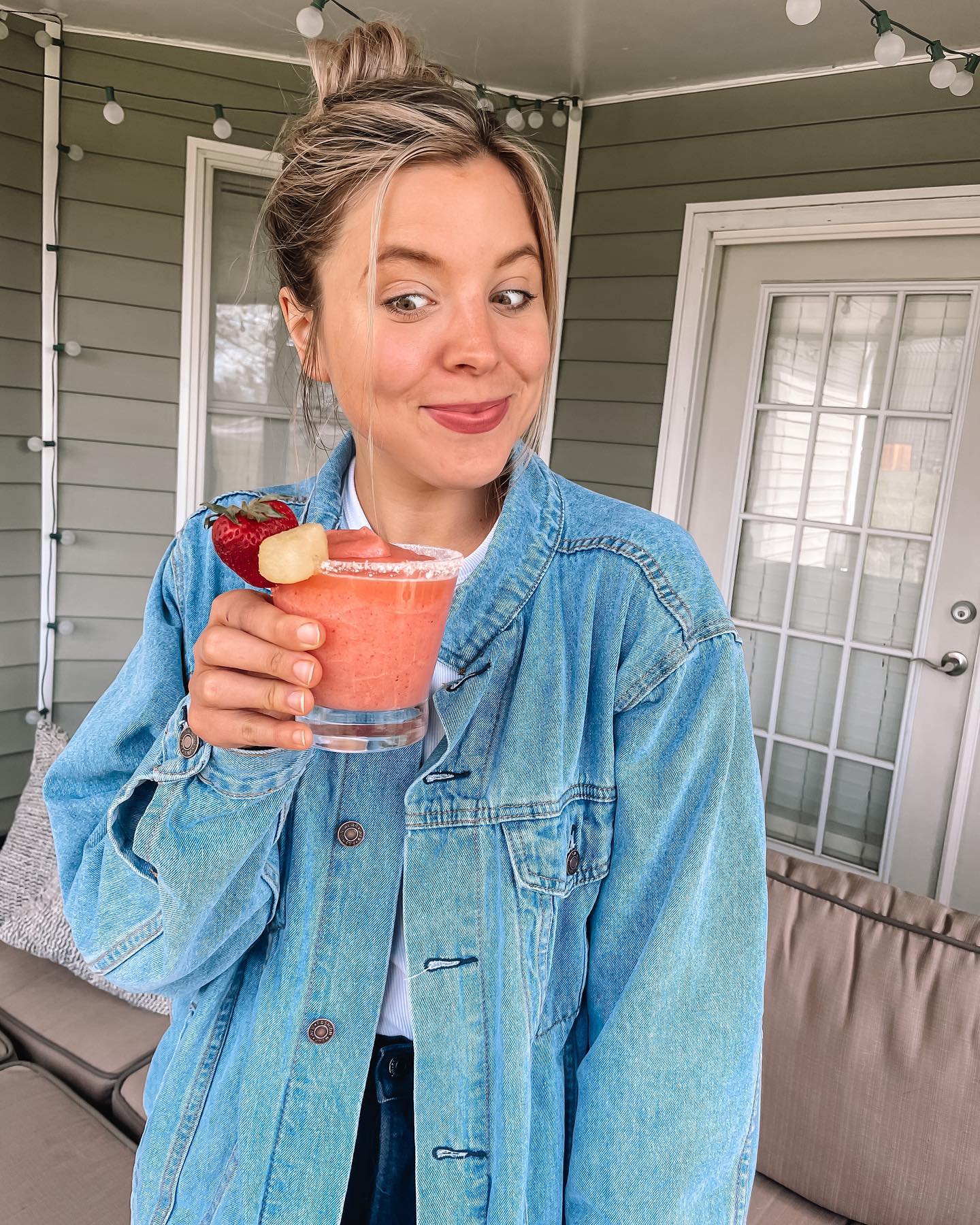 Tropical Strawberry Pineapple Margaritas