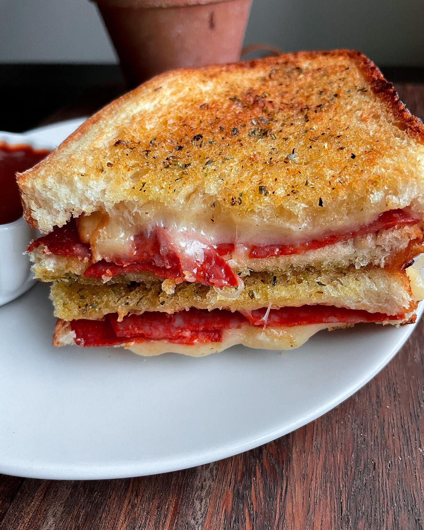 Air Fryer Pizza Grilled Cheese