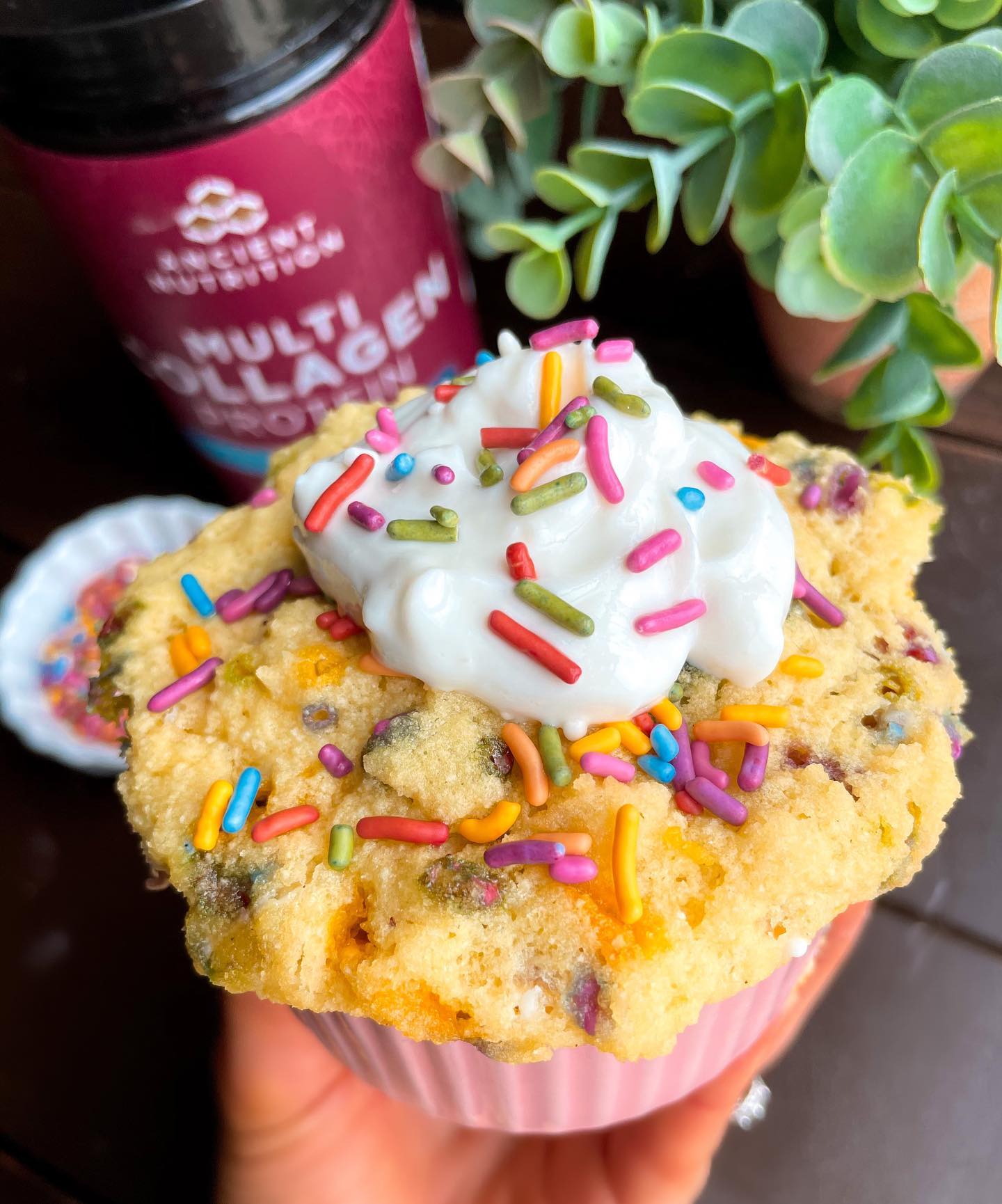 Paleo Gluten-Free Funfetti Mug Cake