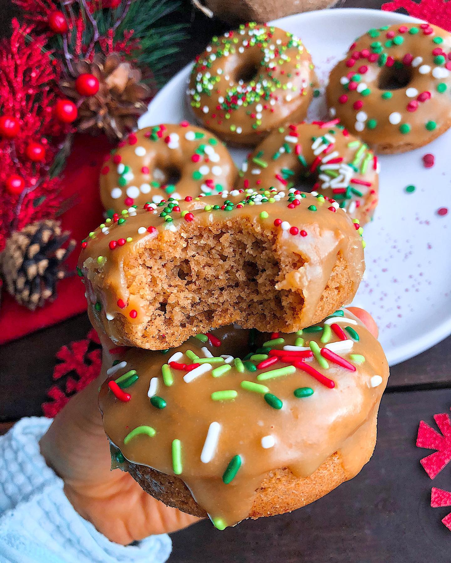 Homemade Paleo Gingerbread Donuts