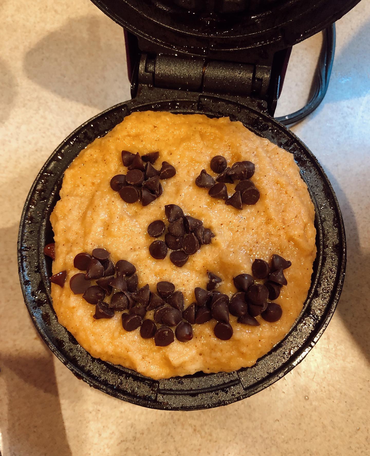 Jack-O-Lantern Waffles for Fun Breakfast