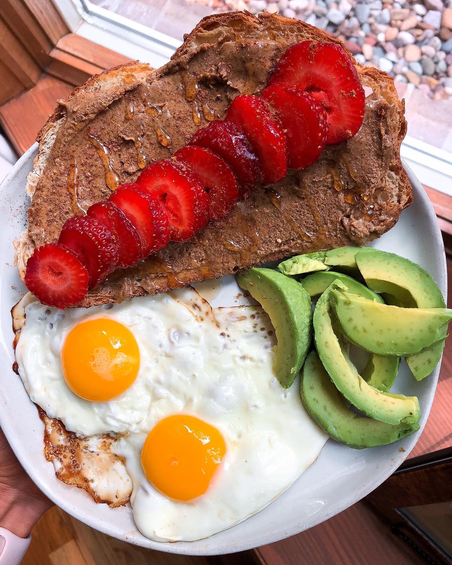 Simple Sweet and Savory Breakfast Plate