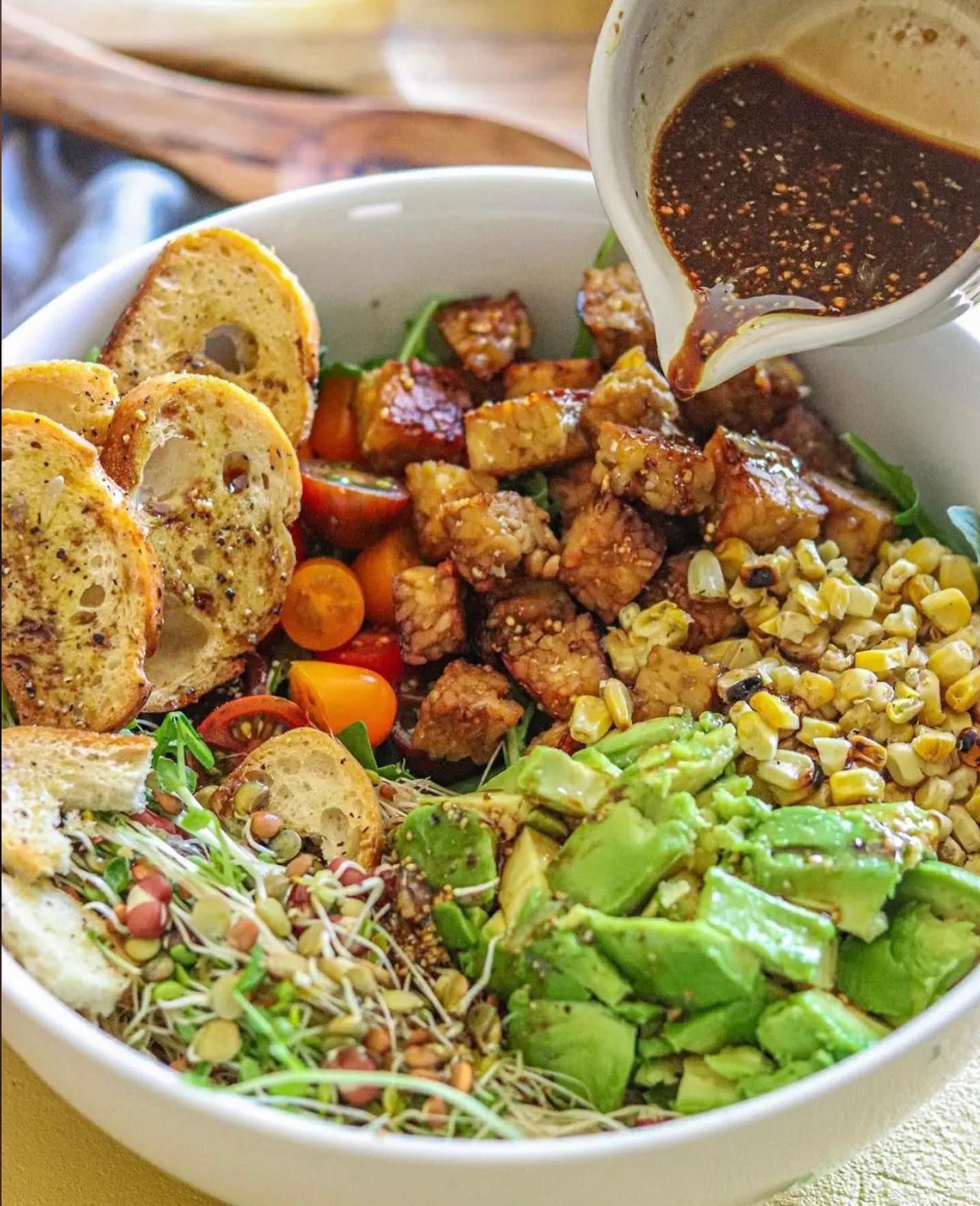 Summer Lime Tempeh Salad with Lime-Infused Tempeh and Lime Vinaigrette