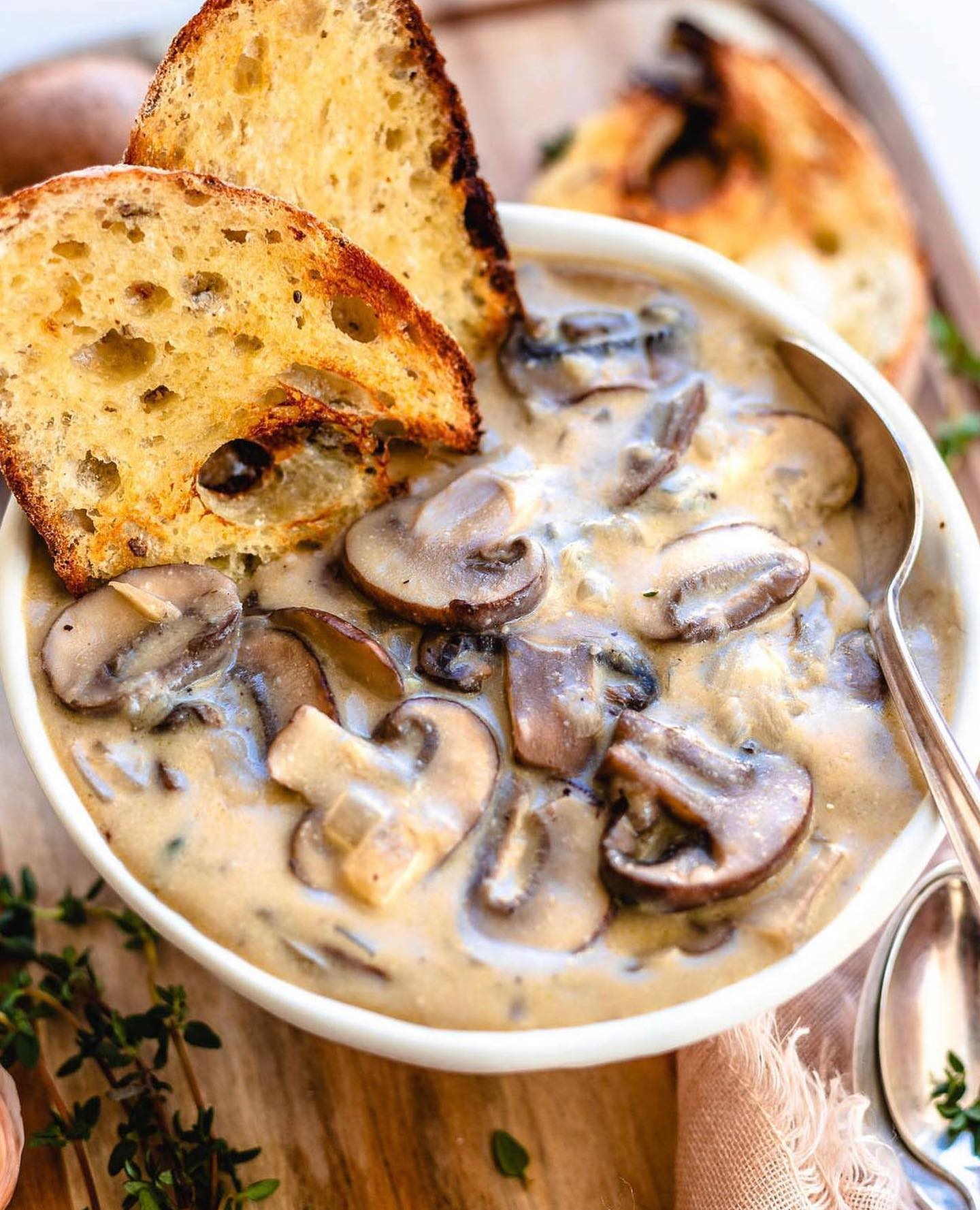 Vegan Cream of Mushroom Soup