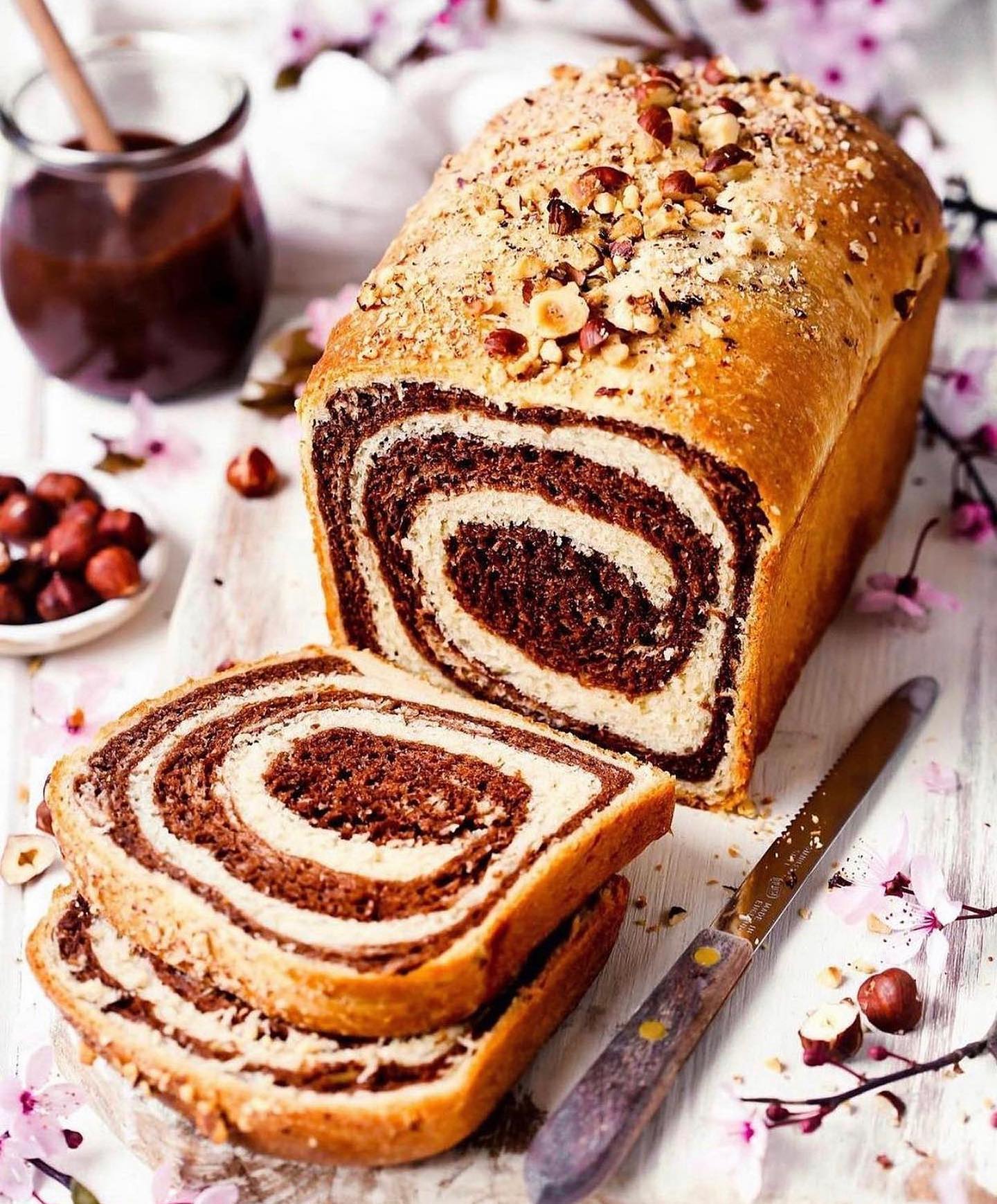 Vegan Nutella Brioche Bread