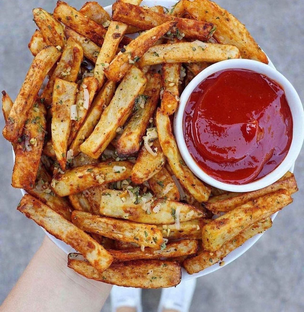 Baked Garlic Parmesan French Fries
