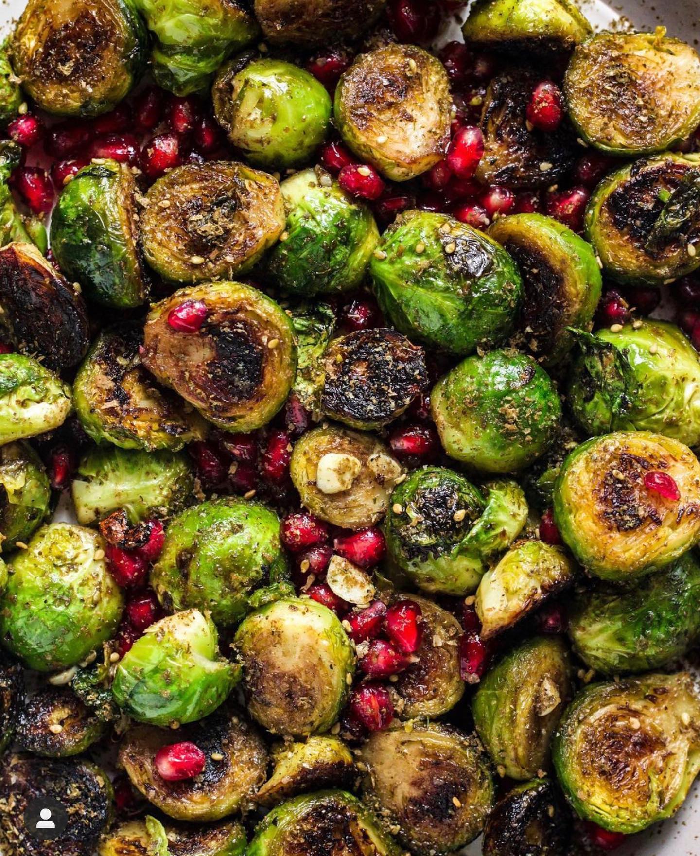 Charred Brussels Sprouts with Za'atar and Date Syrup