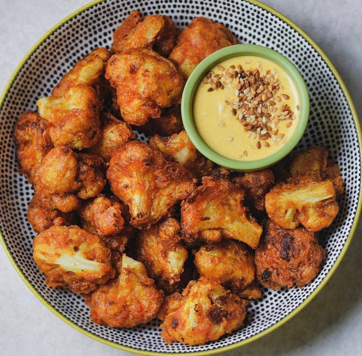 Beer Battered Spicy Cauliflower