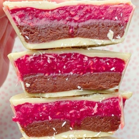 Almond Butter Chocolate Cups with Chia Jam