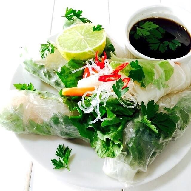 Tofu and Vegetable Rice Paper Rolls