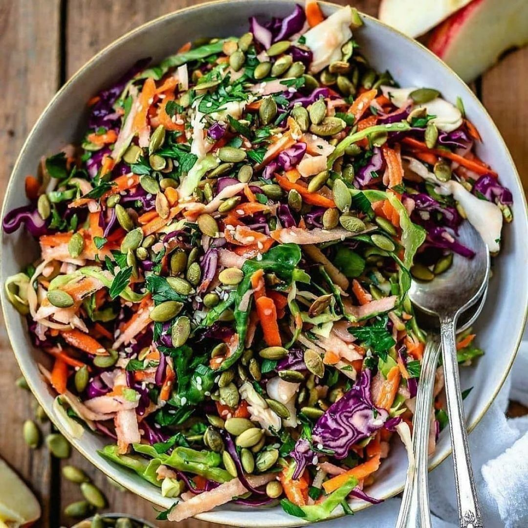 Easy Vegan Apple Slaw