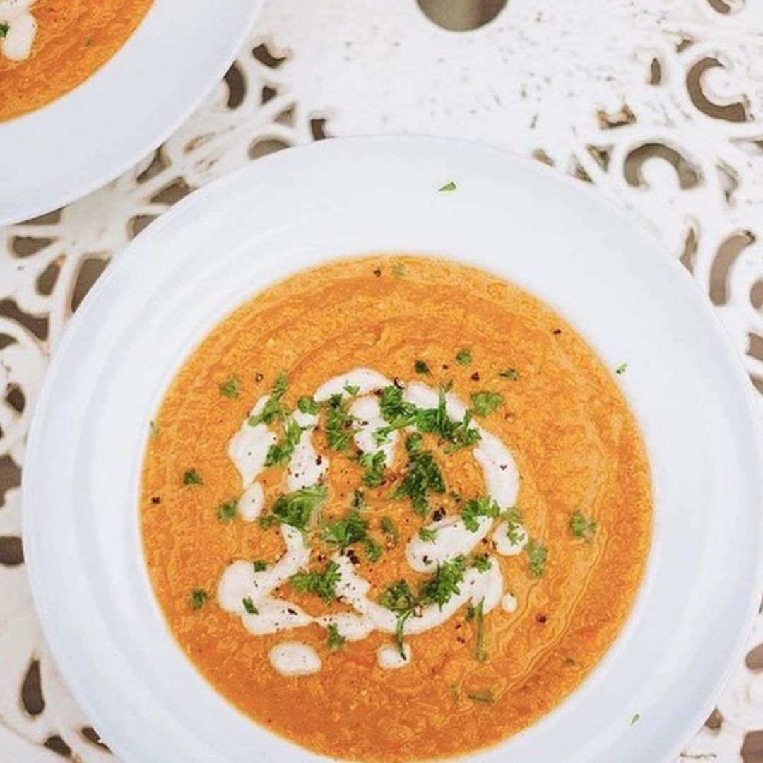 Amazing Carrot Coconut Cashew Soup