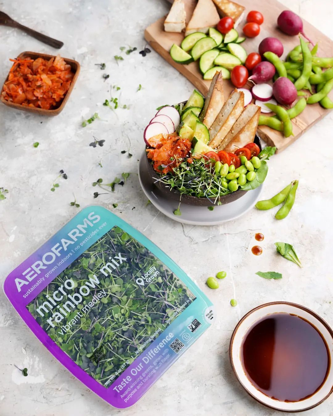 Healthy Greens Poke Bowl with Tofu