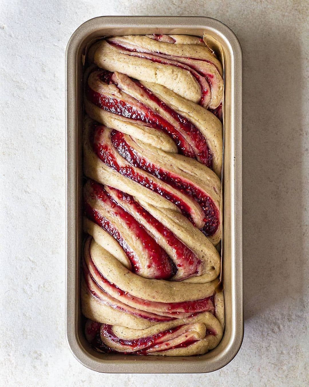 Raspberry Jam Donut Babka