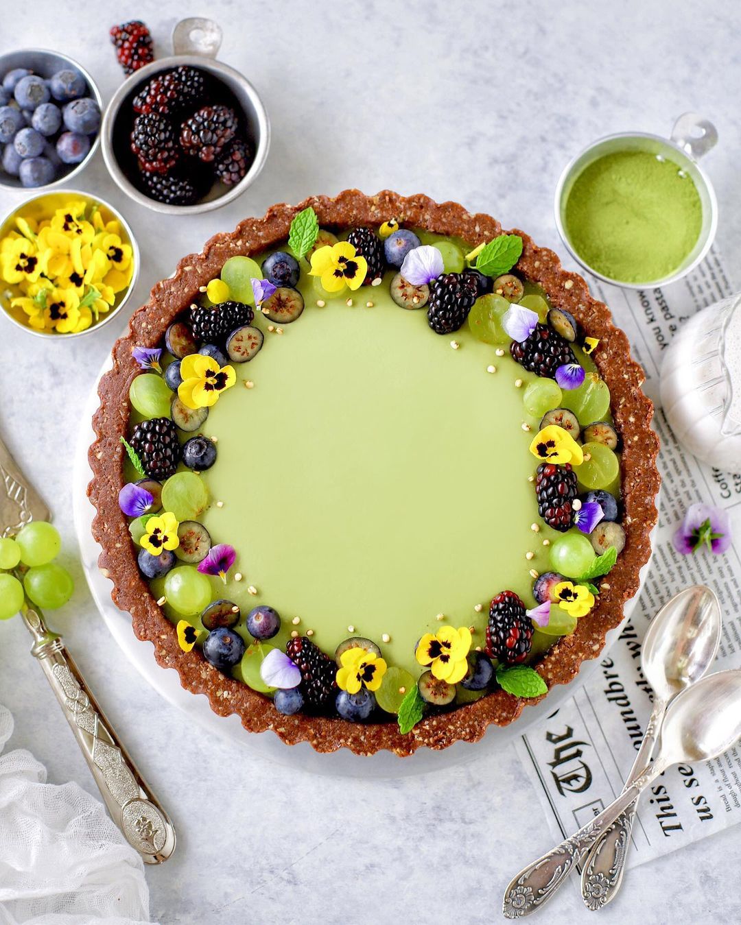 Matcha Magic Spring Tart