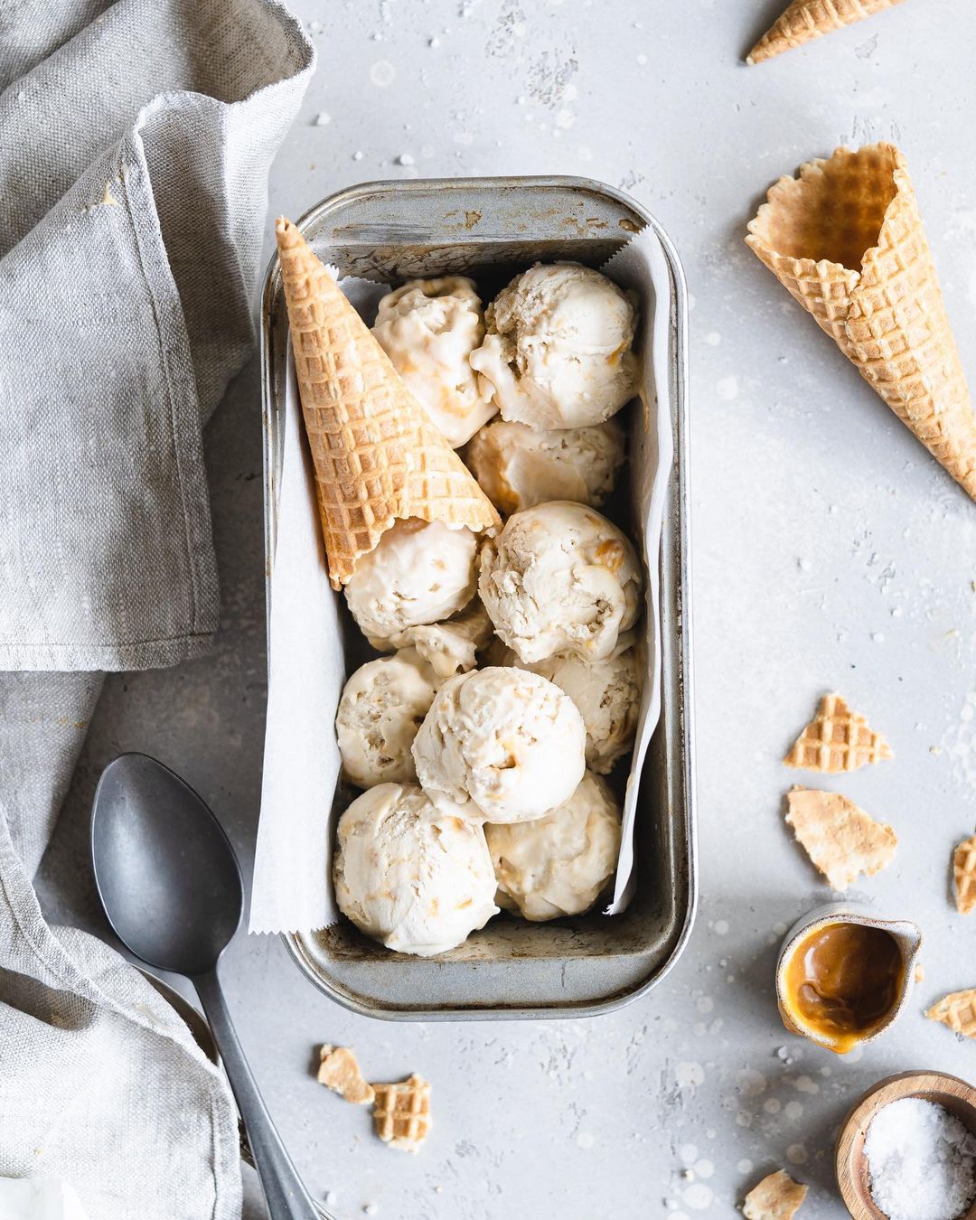 No-Churn Caramel Coconut Ice-Cream