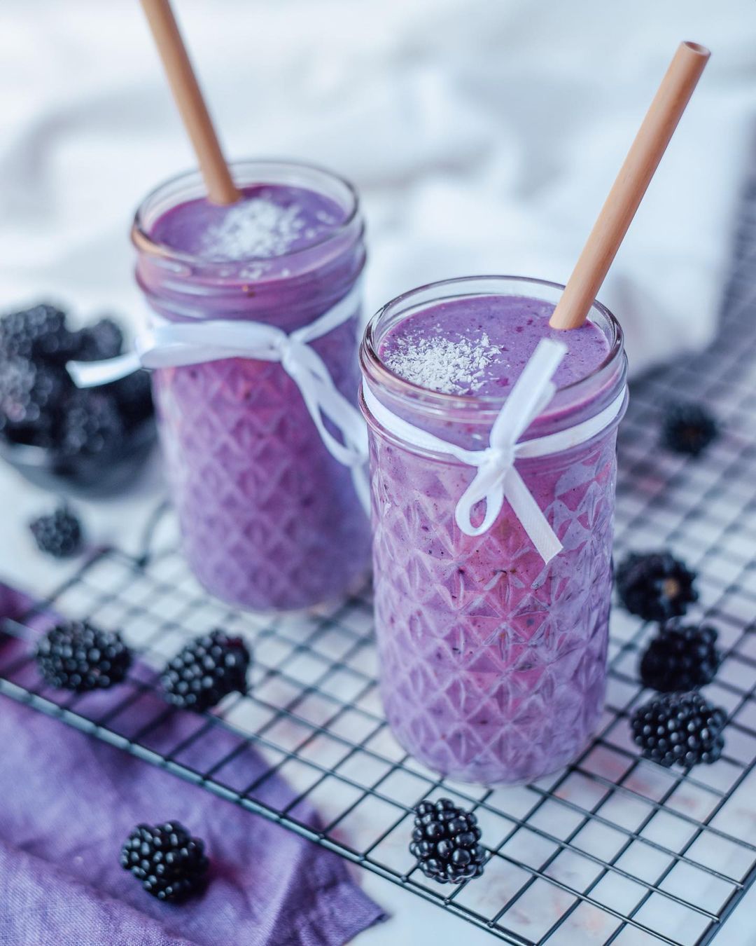 Brombeer Protein Smoothie