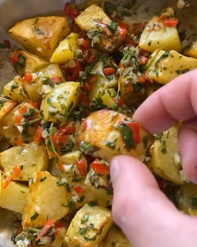 Batata Harra Lebanese Potato Dish