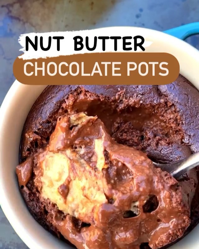 Nut Butter Chocolate Pots