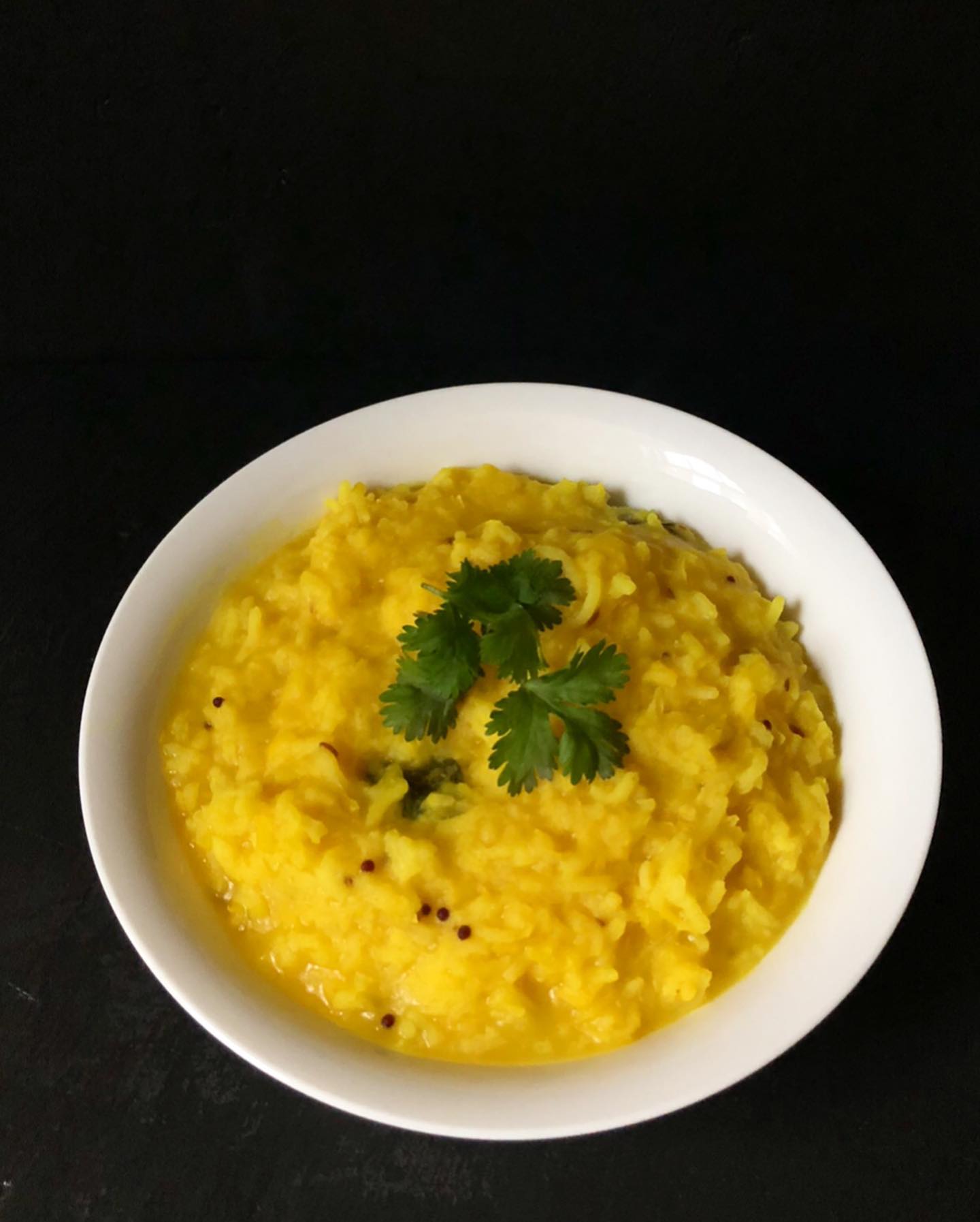 Comforting Khichdi & Shak: Indian Lentil and Rice Dish with Potato & Pea Curry