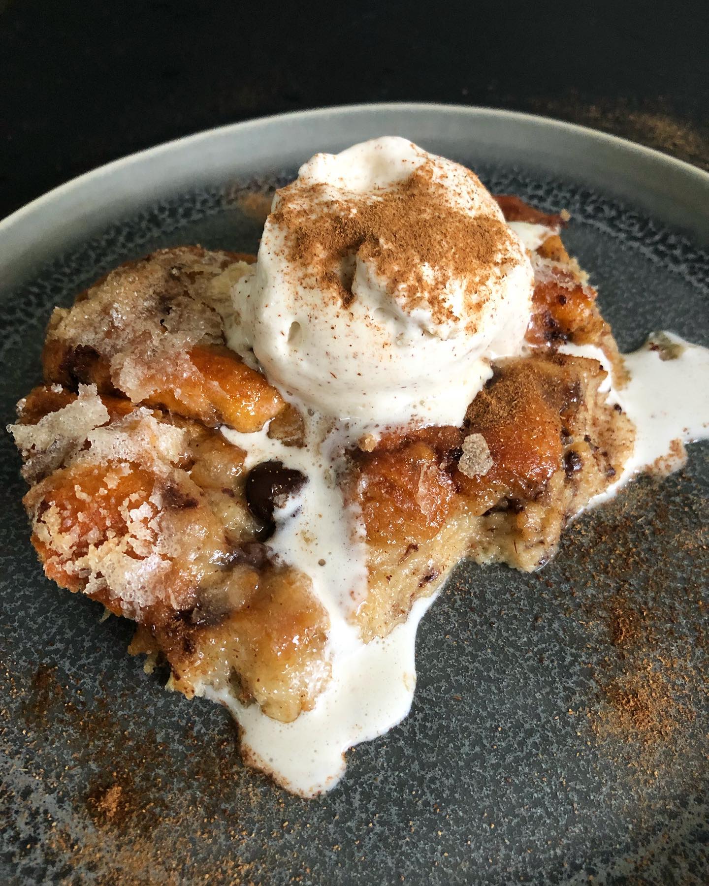 Dad's Nostalgic Bread & Butter Pudding