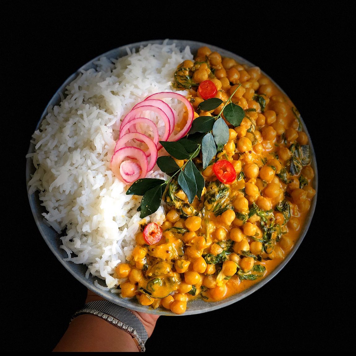 Coconut Chickpea & Spinach Curry