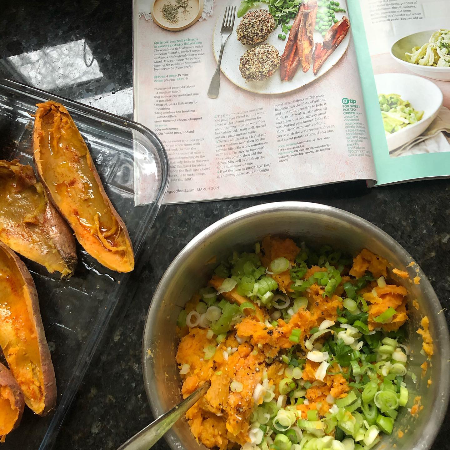 Sweet Potato Salmon Fishcakes with Quinoa Coating