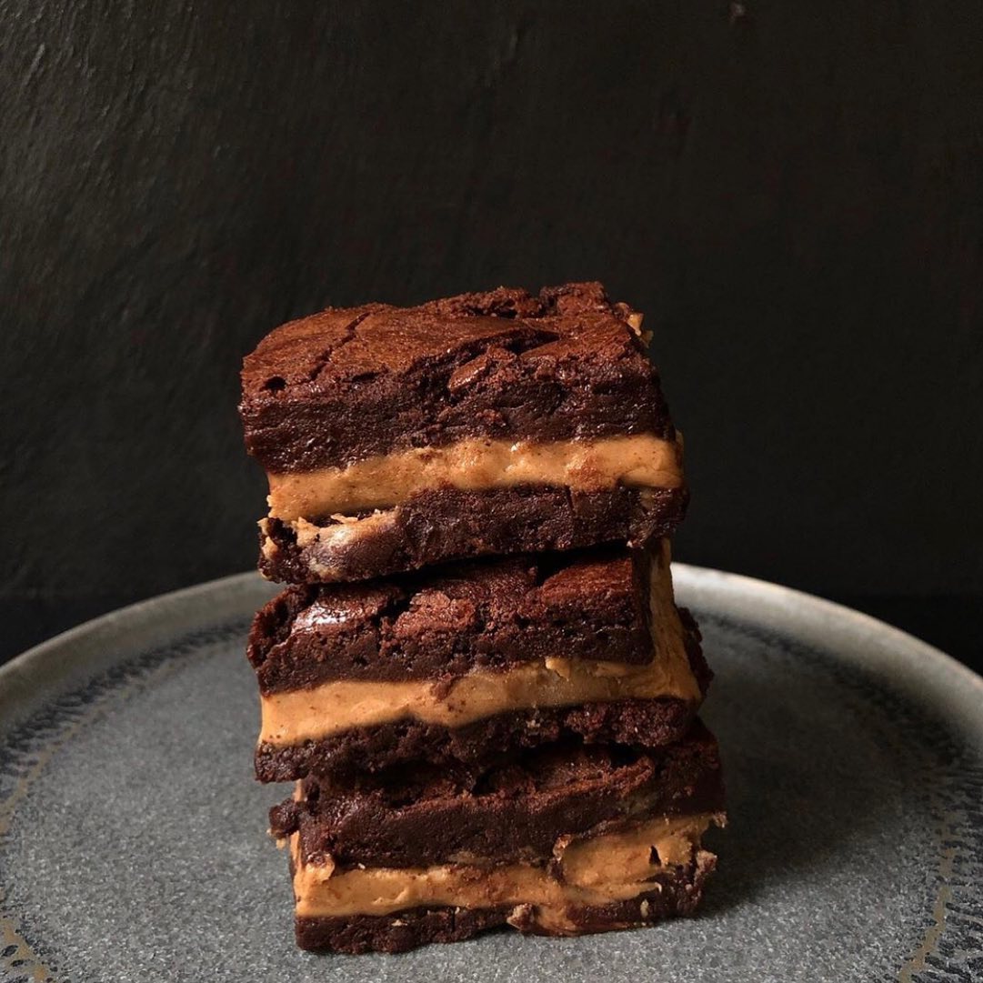 Peanut Butter Stuffed Brownies