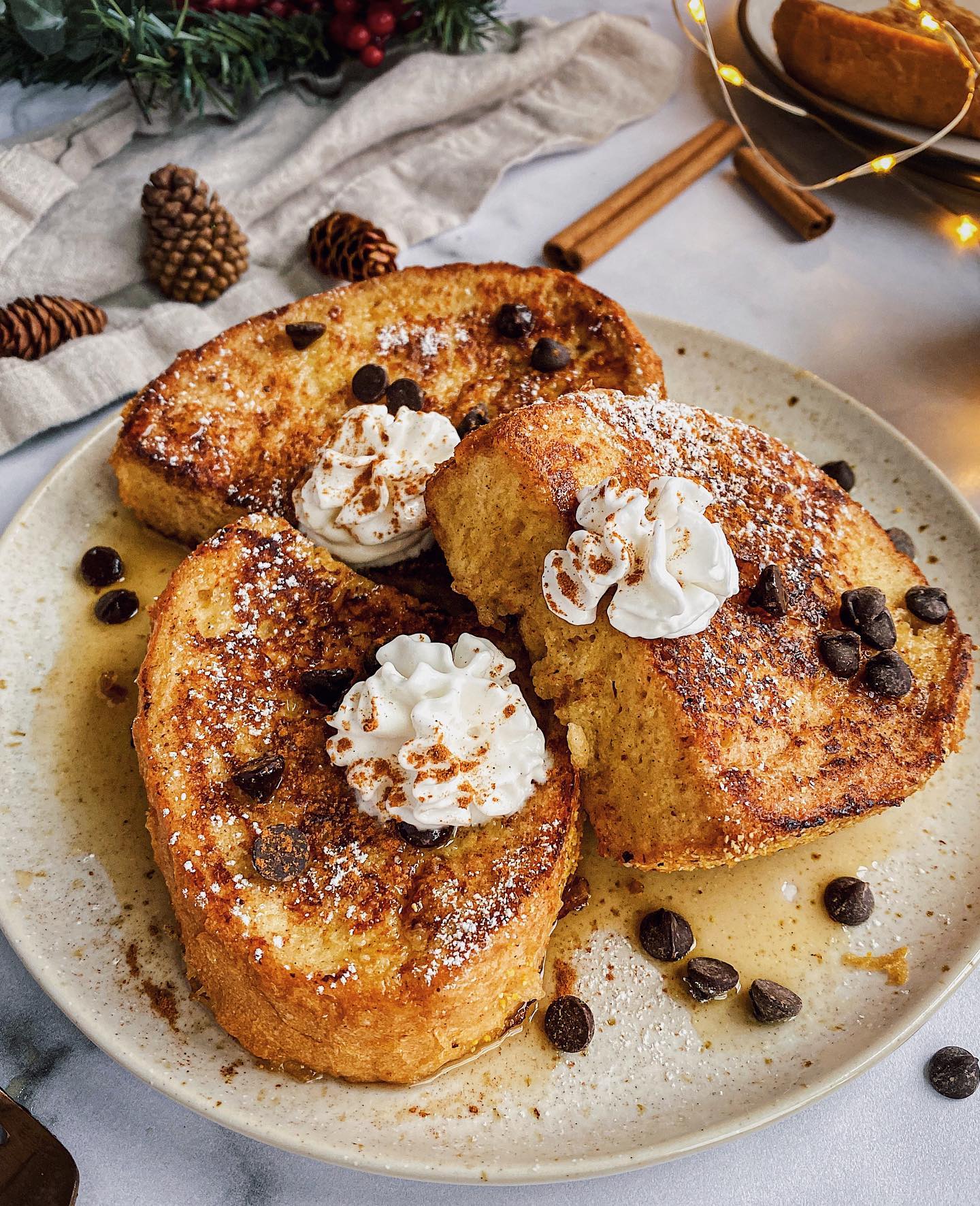 Holiday Egg Nog French Toast