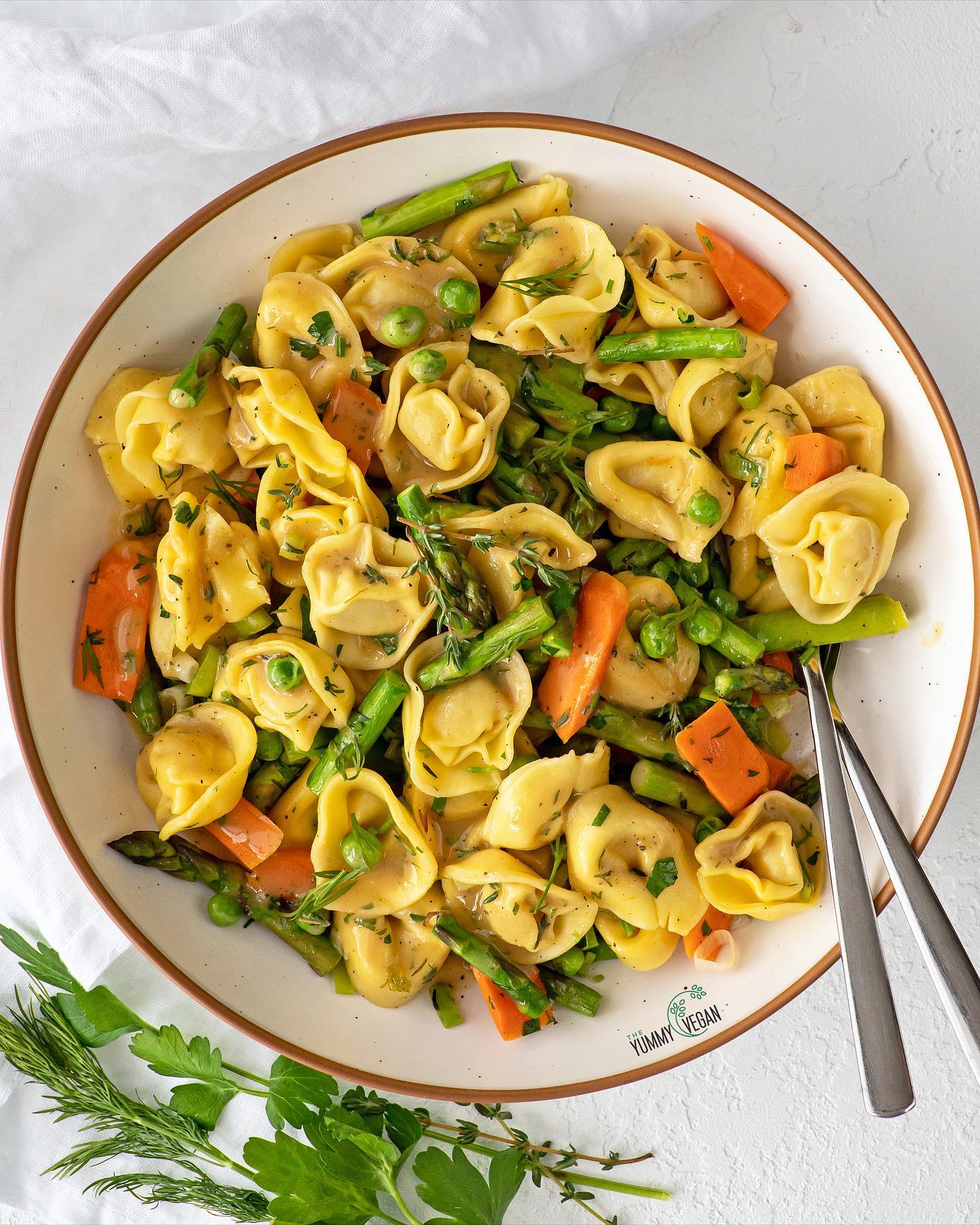 Spring-Inspired Vegan Tortellini Salad