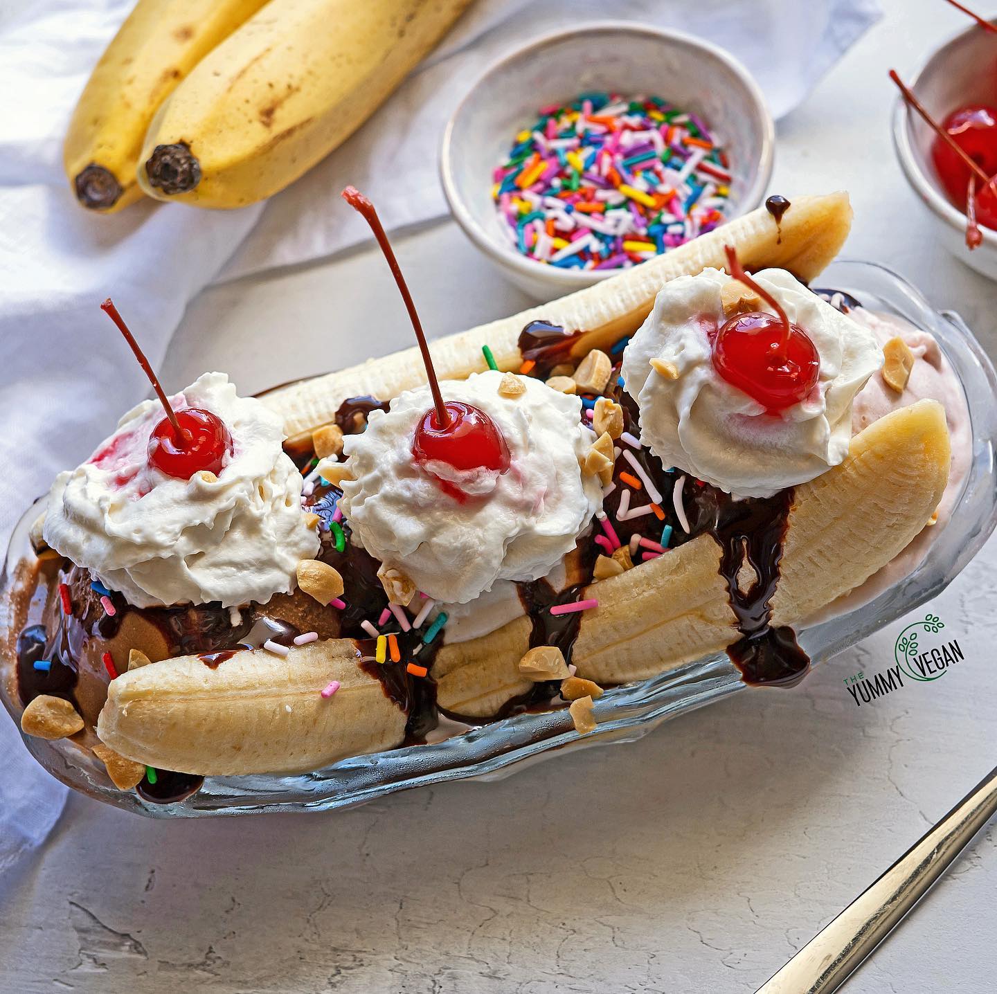 Classic Banana Split Dessert