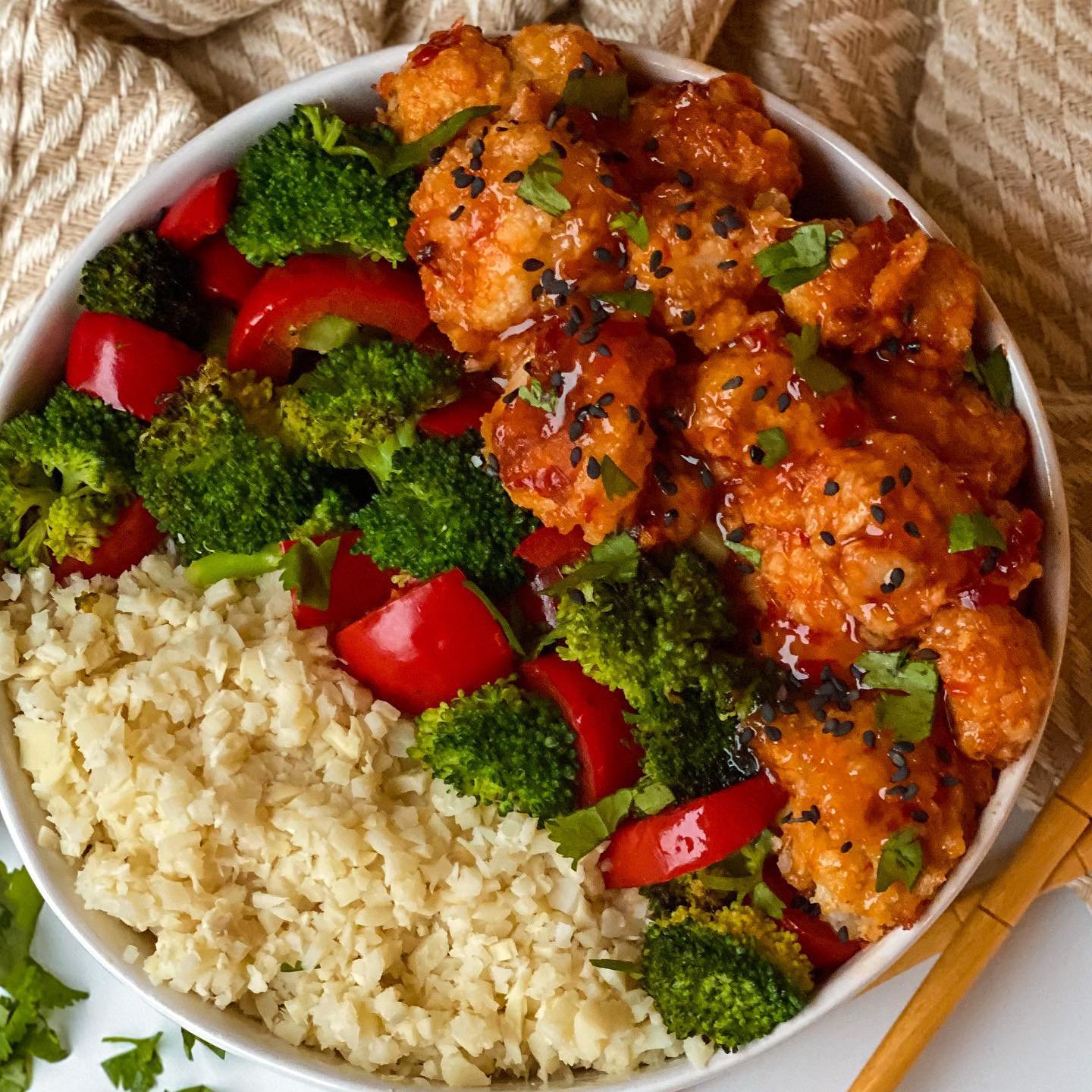 Crispy Sweet Chili Cauliflower