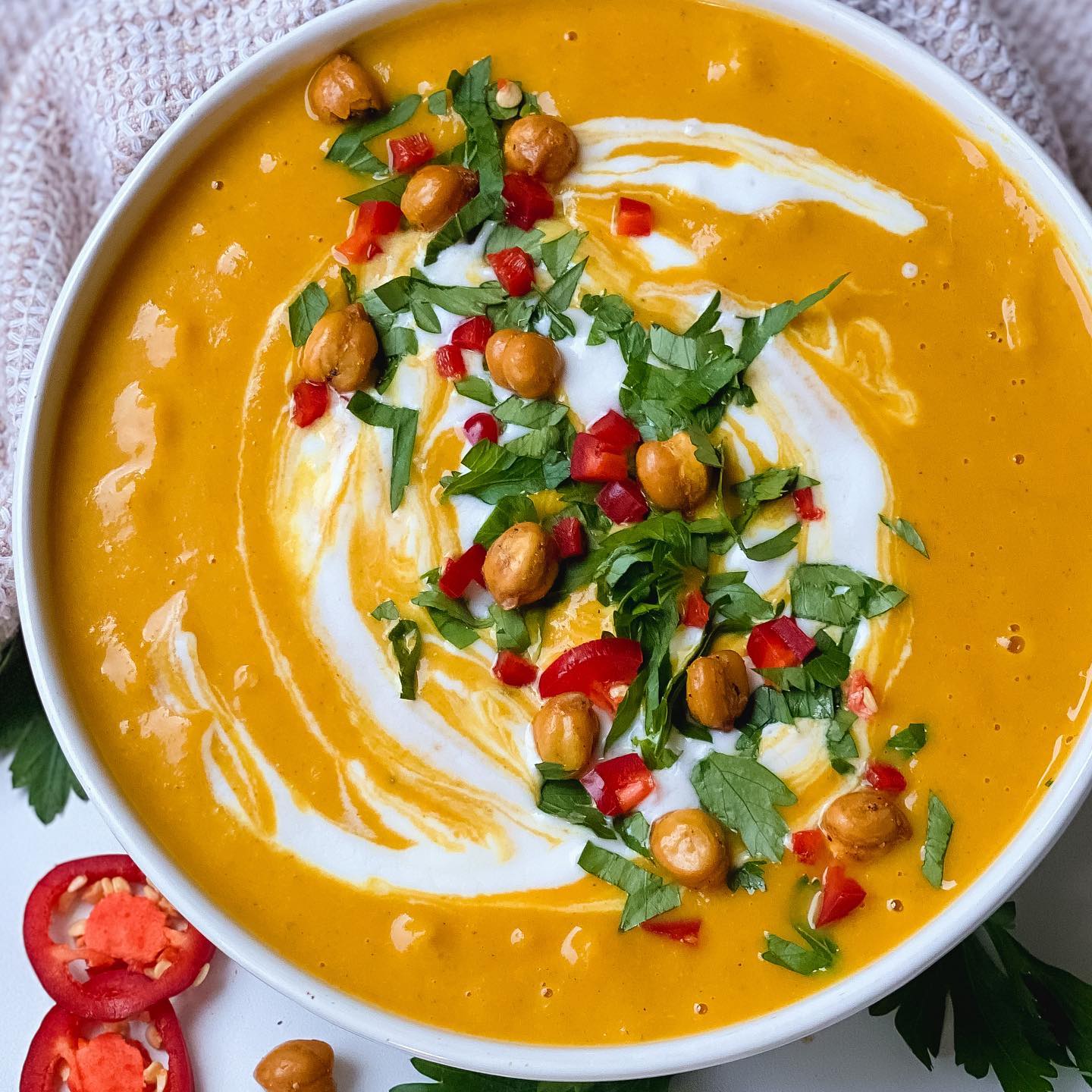 Coconut Curry Butternut Squash Soup