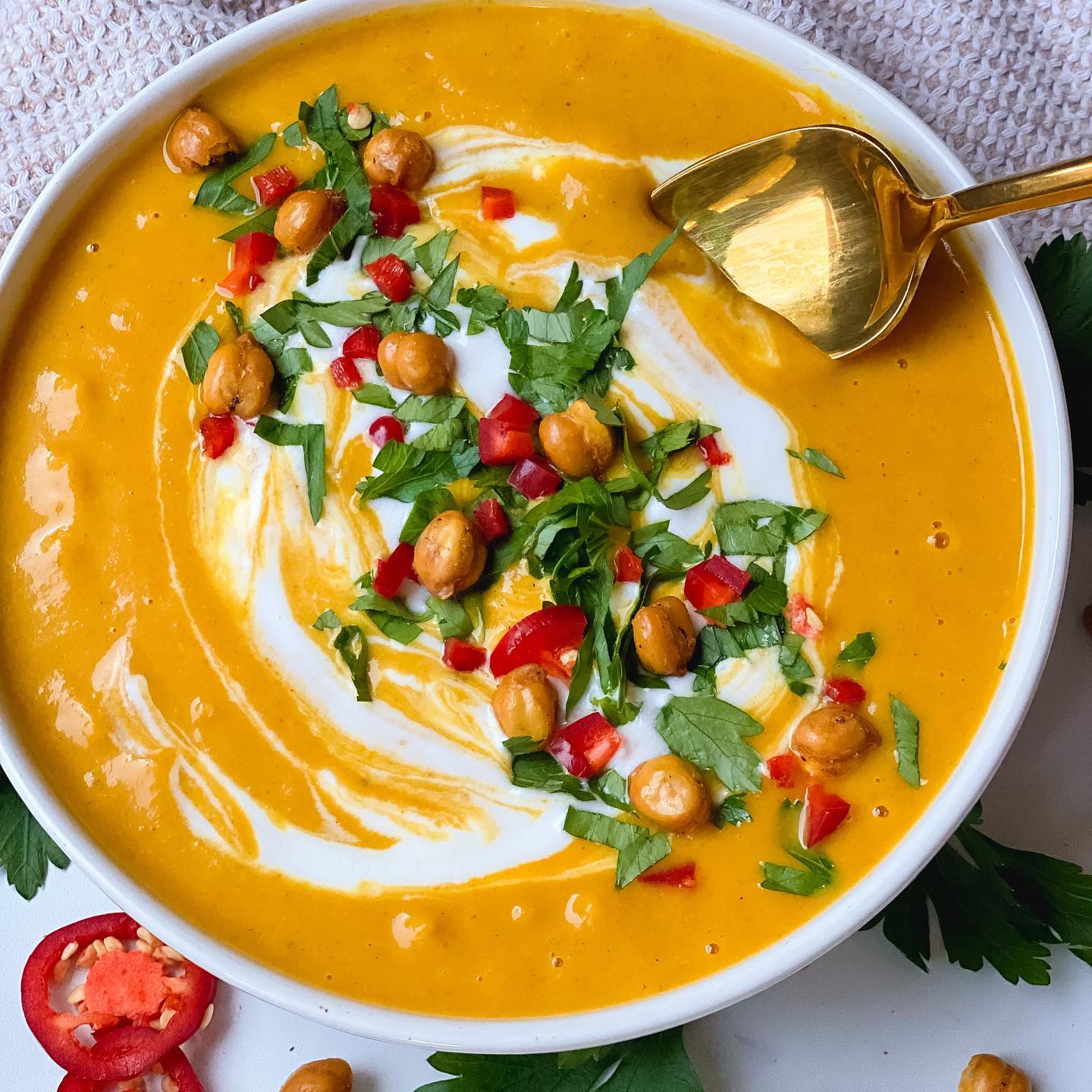 Coconut Curry Butternut Squash Soup