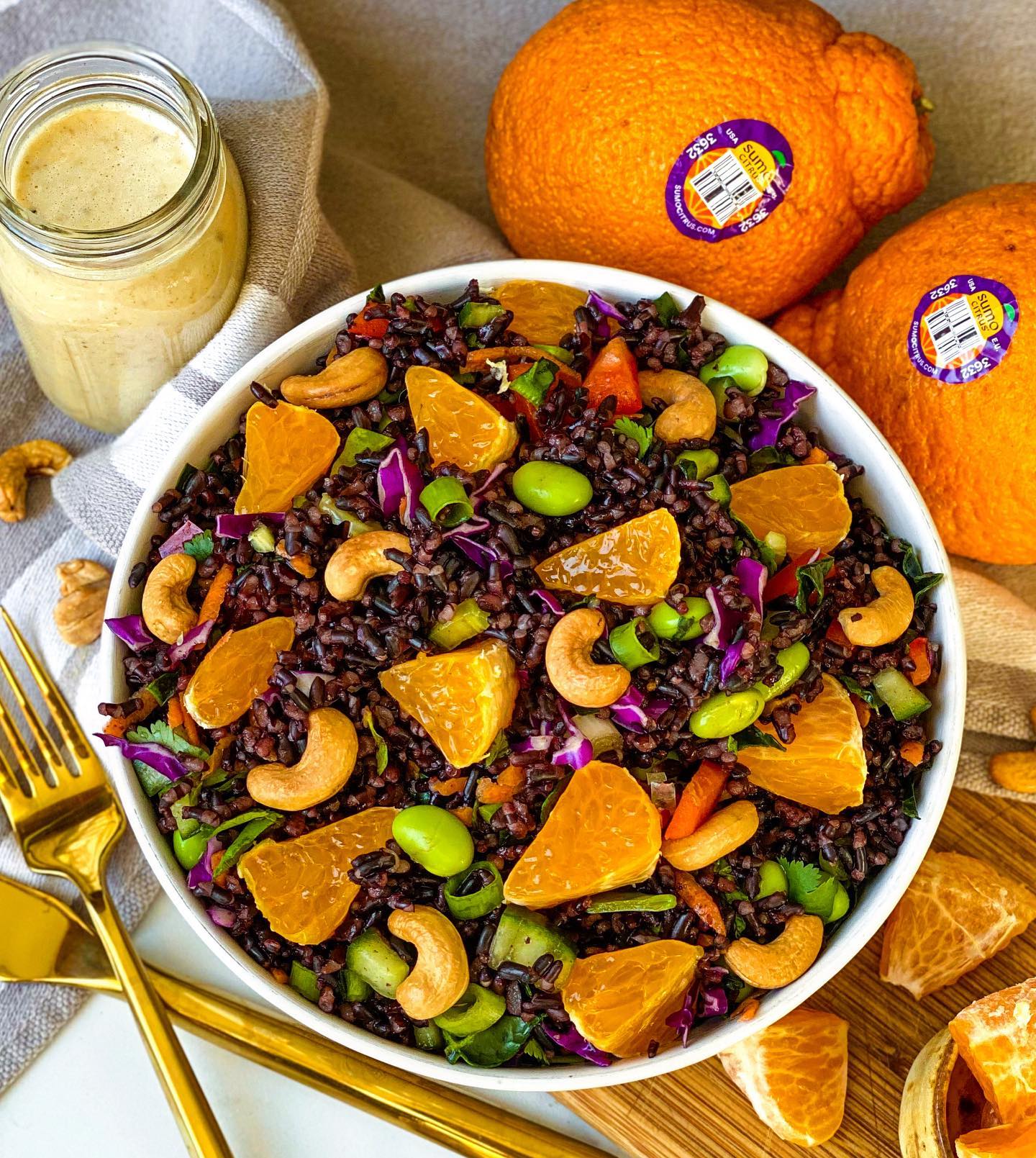 Mandarin Black Rice Salad