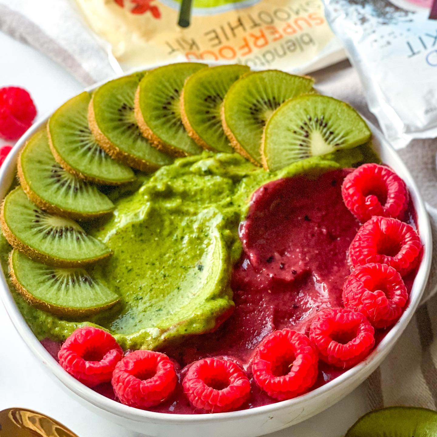 Festive Superfood Holiday Smoothie Bowl