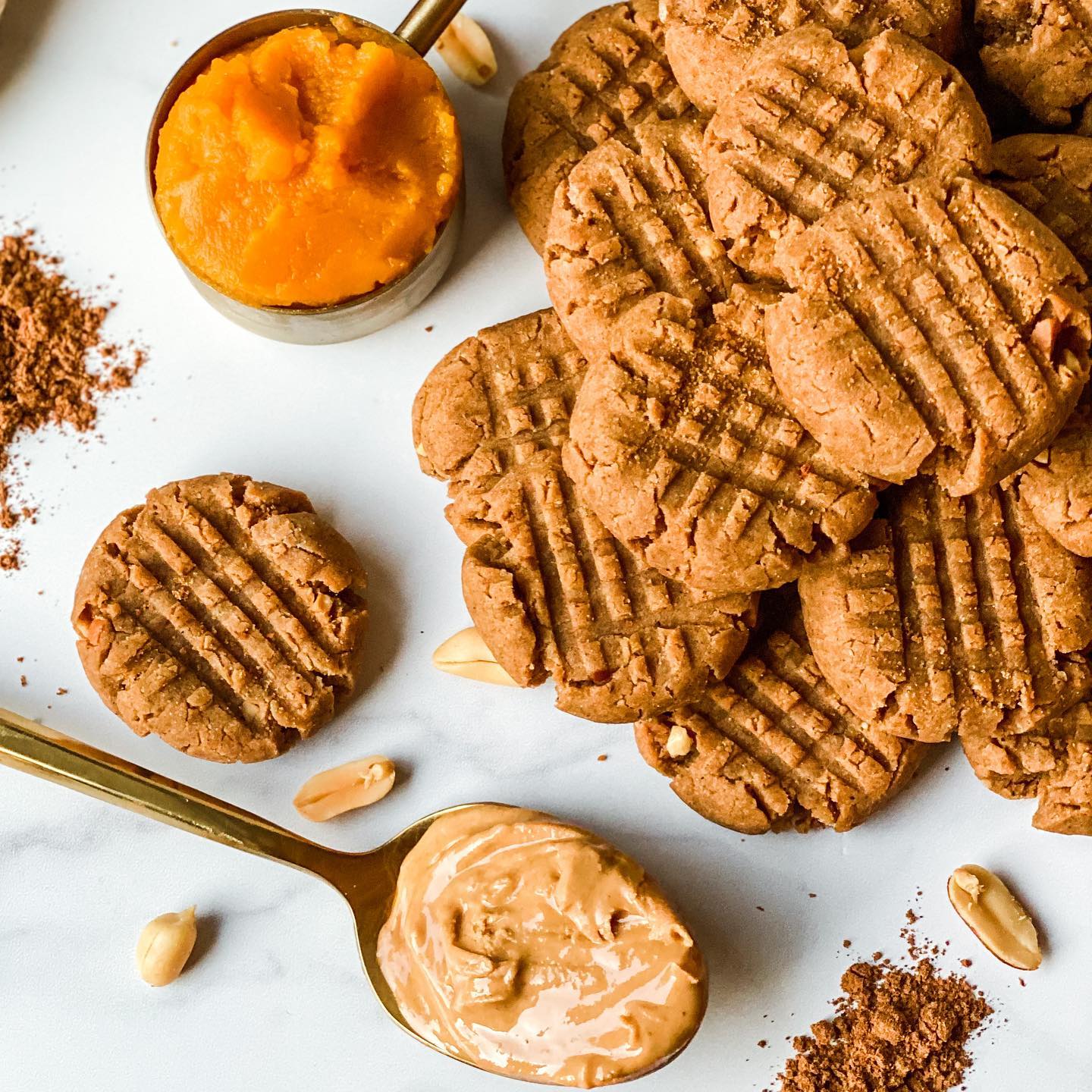 Gluten-Free Vegan Peanut Butter Pumpkin Cookies