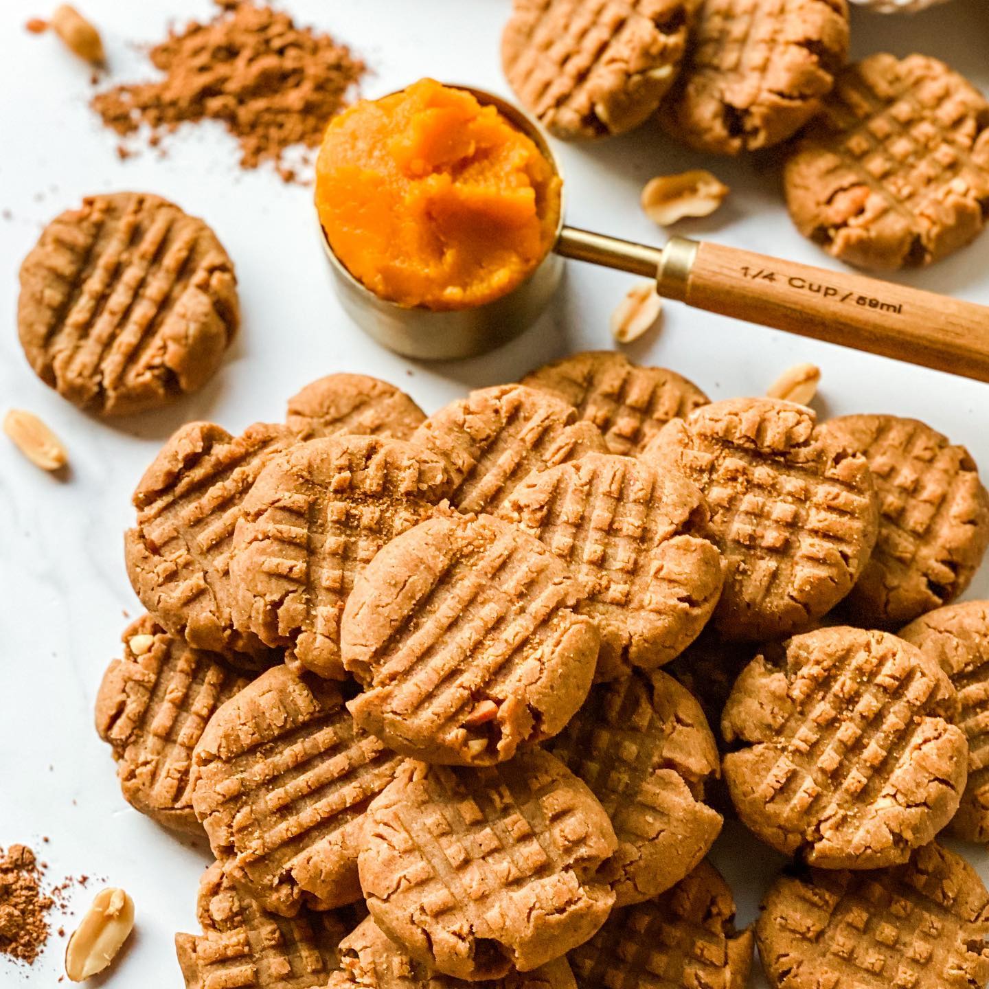 Gluten-Free Vegan Peanut Butter Pumpkin Cookies