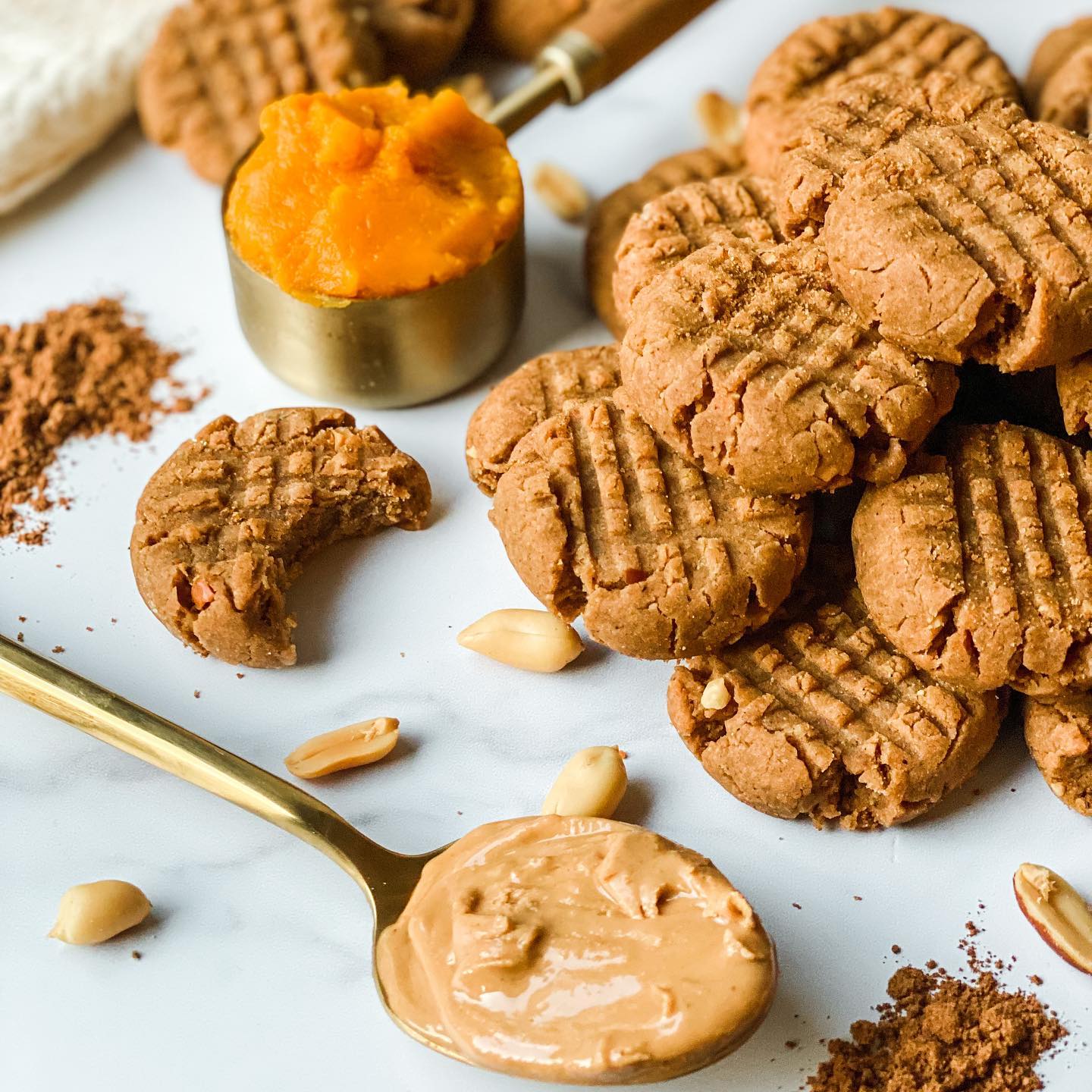 Gluten-Free Vegan Peanut Butter Pumpkin Cookies