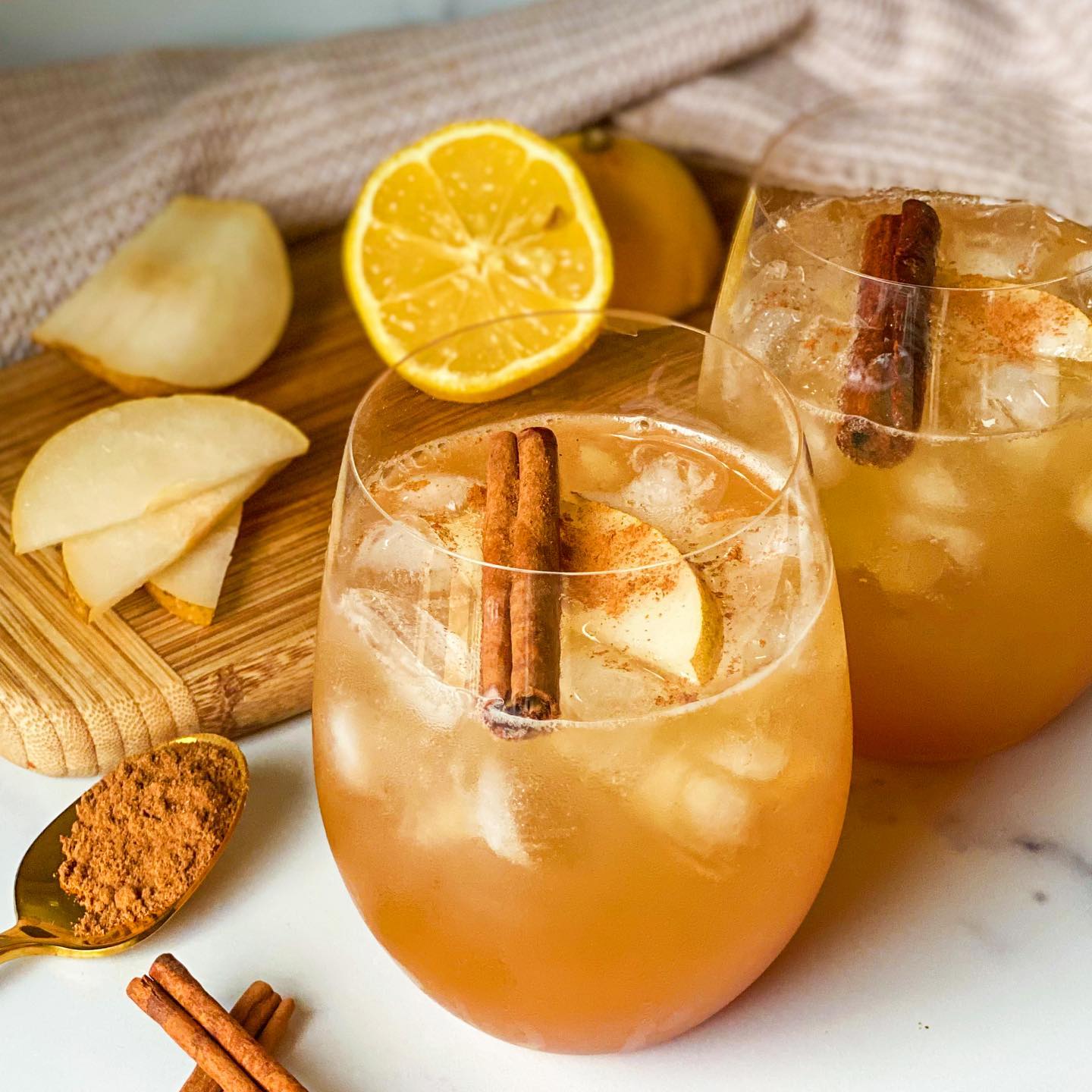 Apple Cider Bourbon Fizz